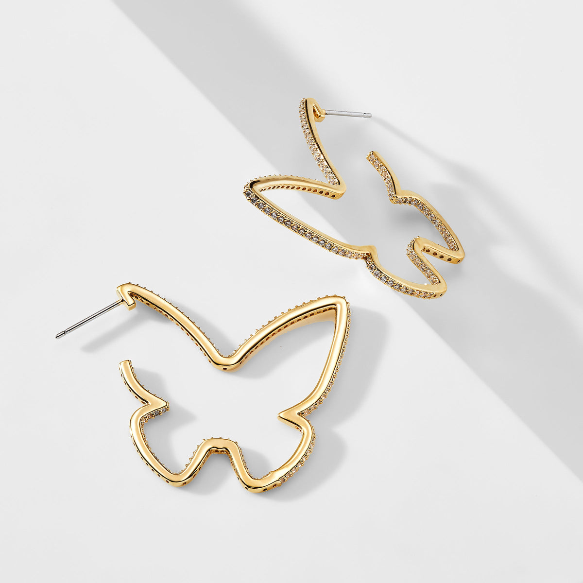 CIRQUE BUTTERFLY HOOP EARRINGS – NADRI Wholesale