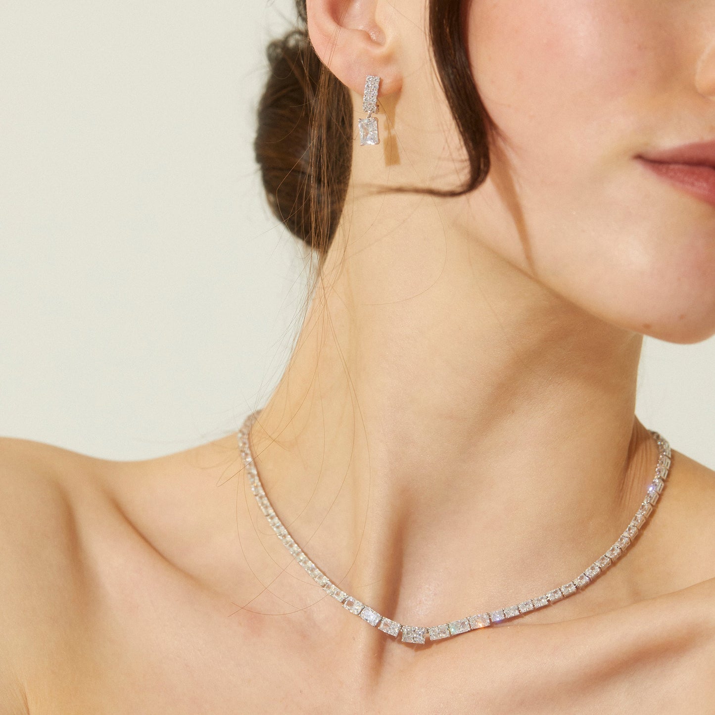 EMERALD ISLE CZ COLLAR NECKLACE