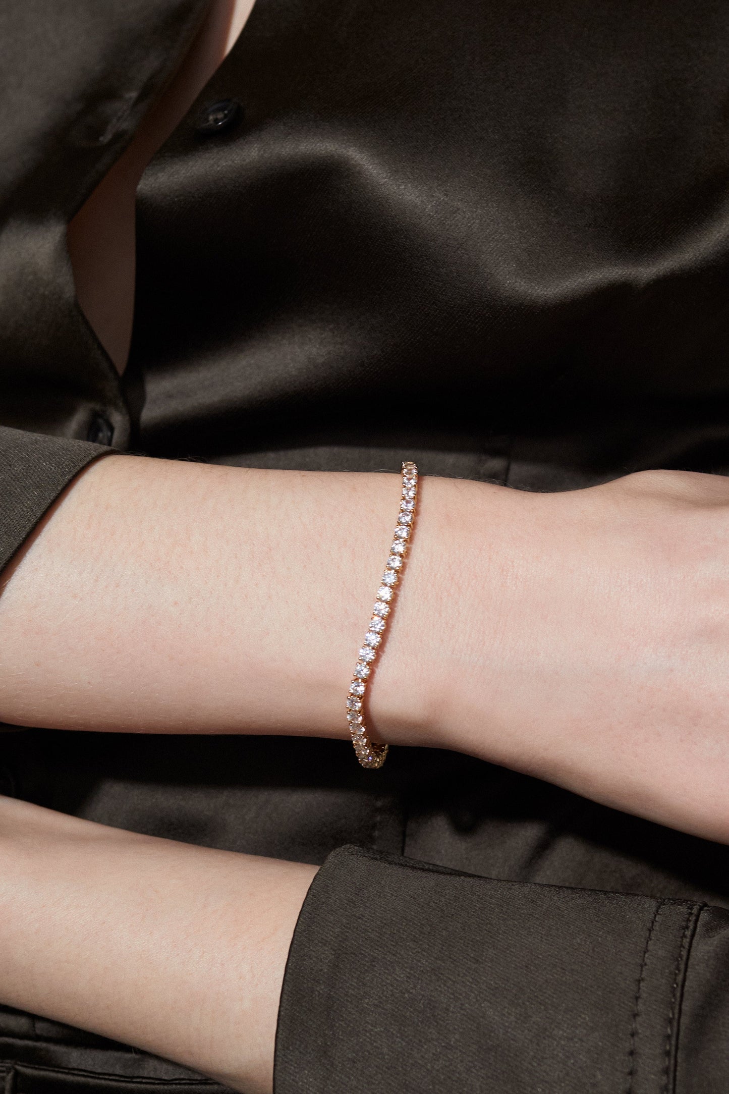 PERFECT TENNIS 3MM CZ 7.25" BRACELET