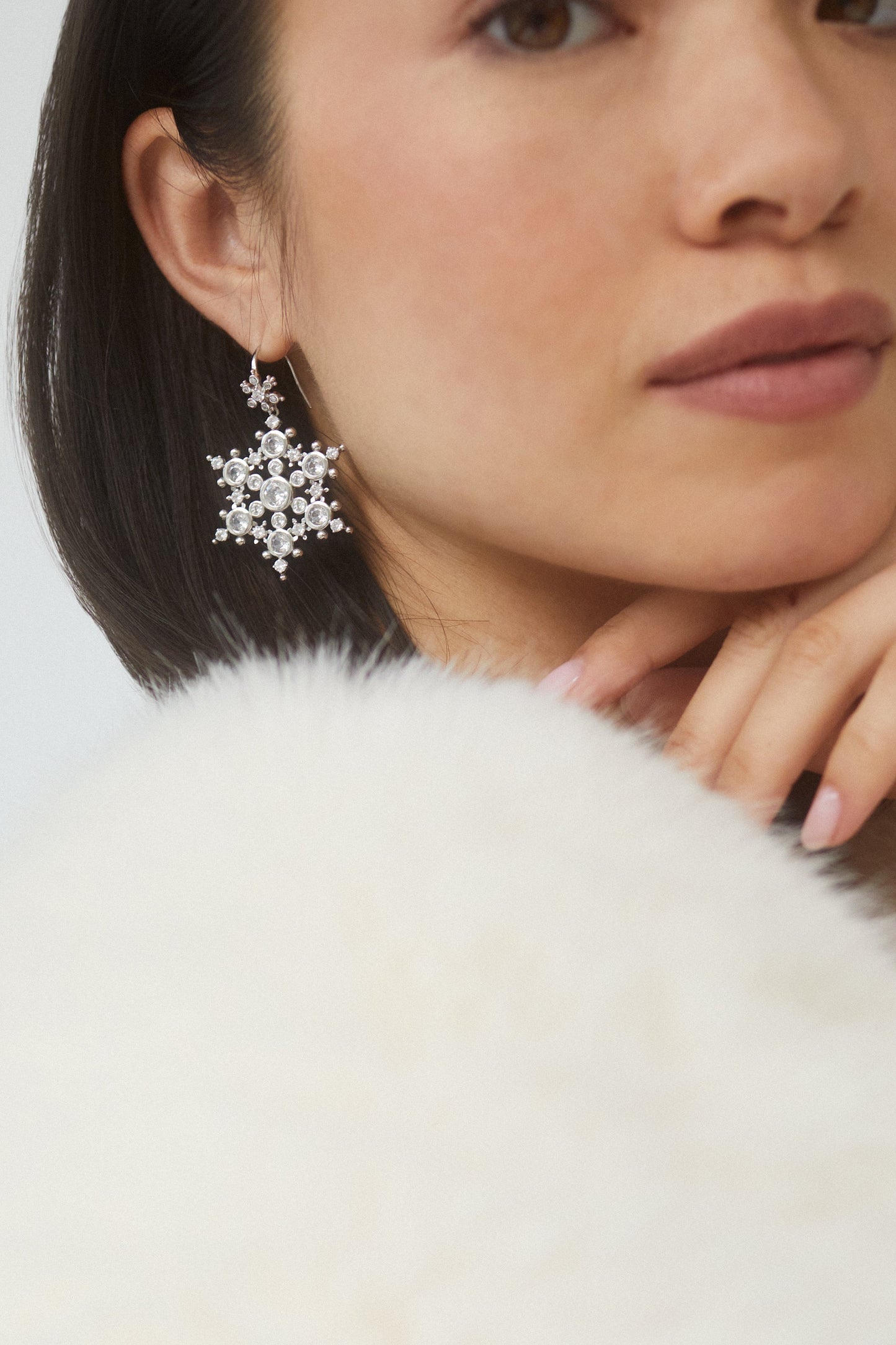 HOLI-DAZE SNOWFLAKE DROP EARRINGS