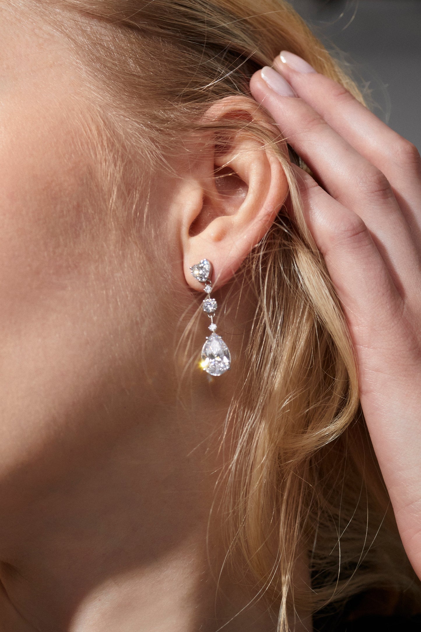 CORA CZ BAR LINEAR EARRINGS