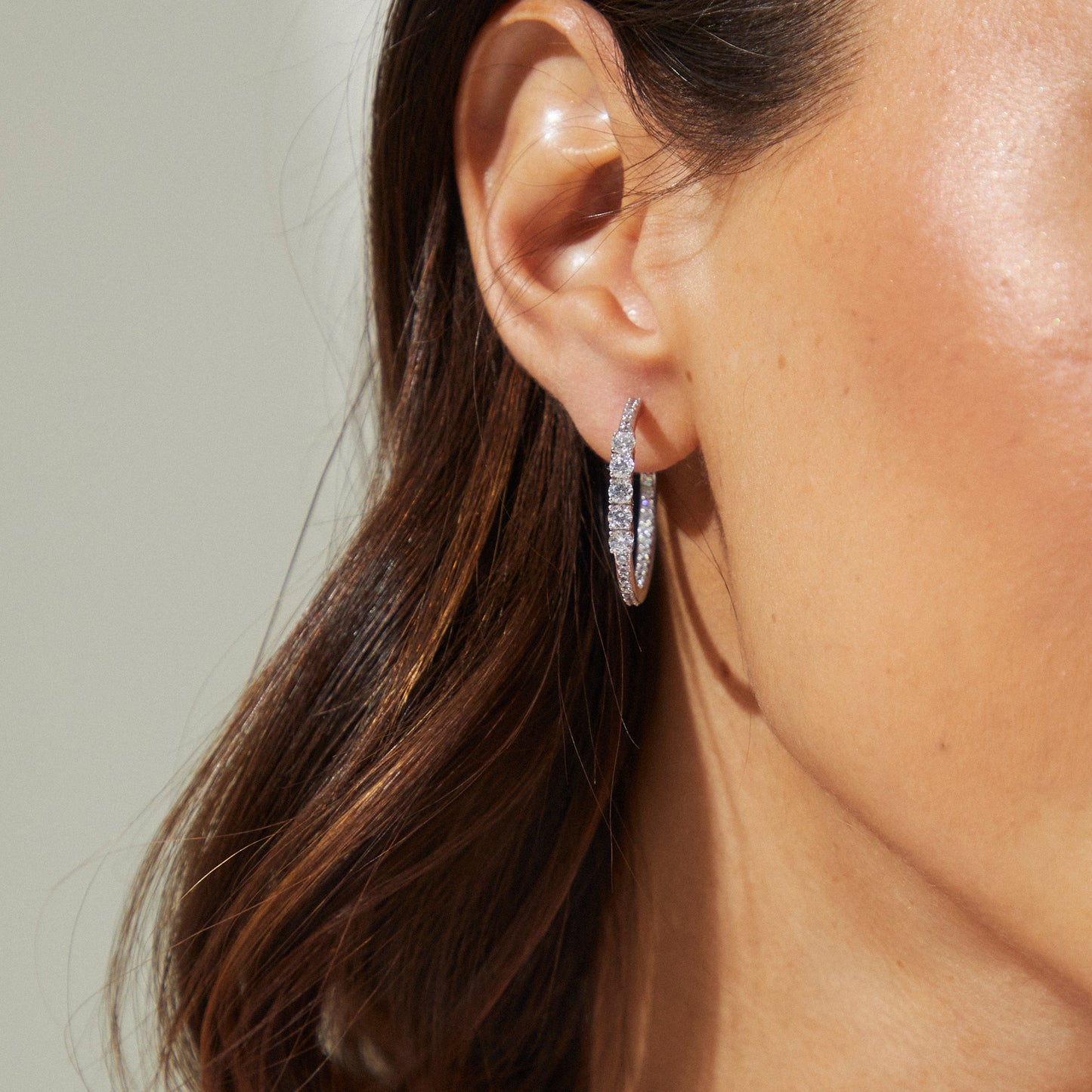 LOVE ALL MEDIUM HOOP EARRINGS