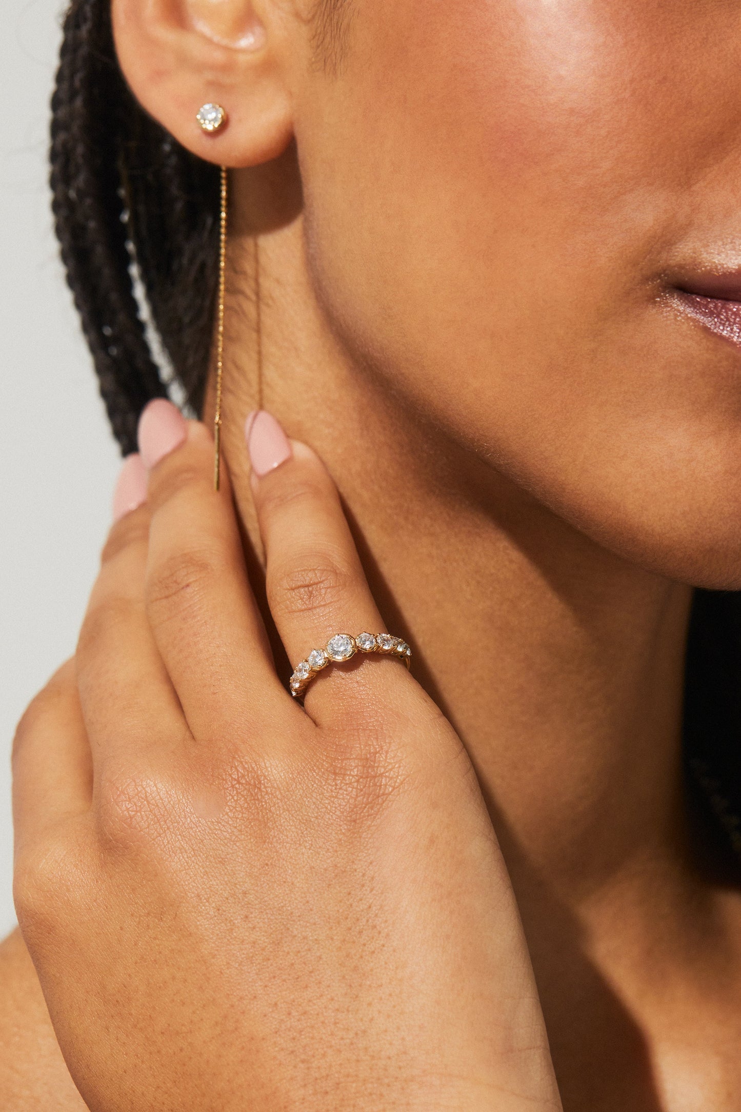 CLEO CZ PUNCTUATED RING