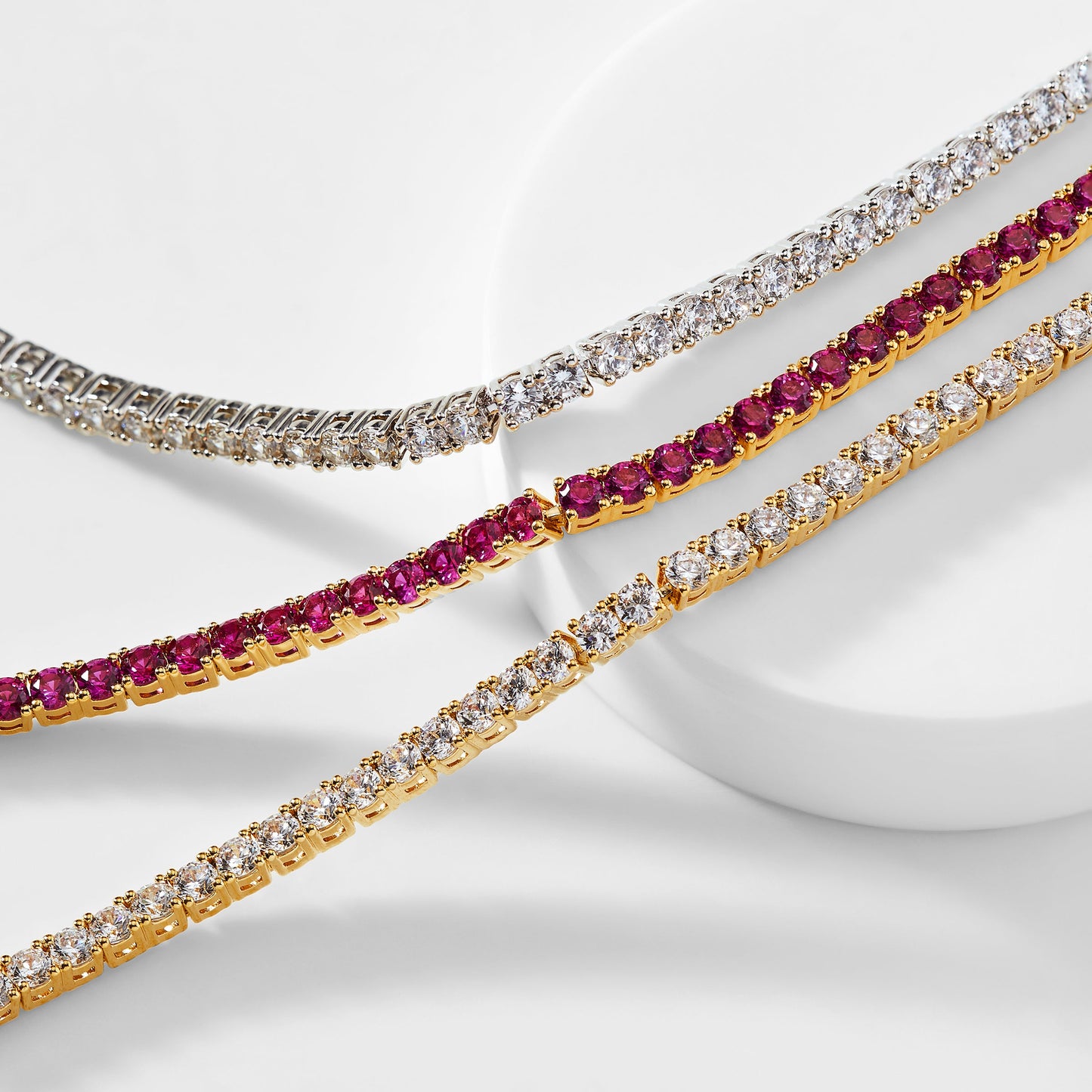 LOVE ALL ADJUSTABLE TENNIS BRACELET