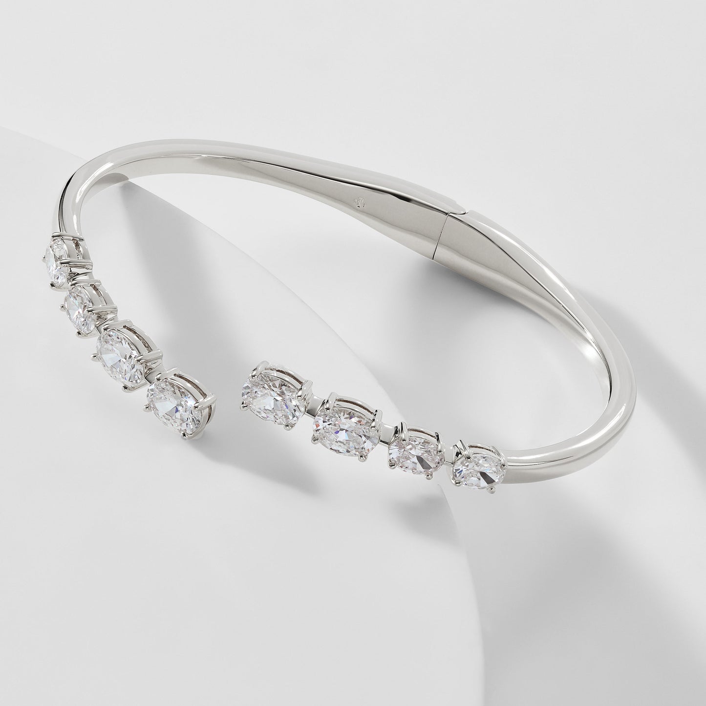 RSVP CZ BYPASS HINGE BRACELET