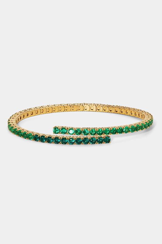 PERFECT TENNIS GREEN 3MM WRAP BRACELET