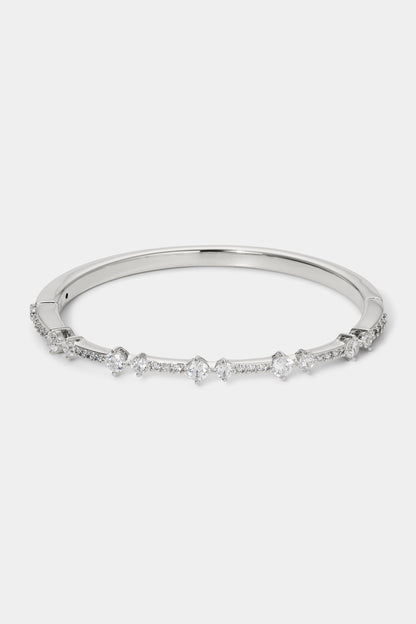 CASSI PAVE CZ SIDE HINGE BRACELET