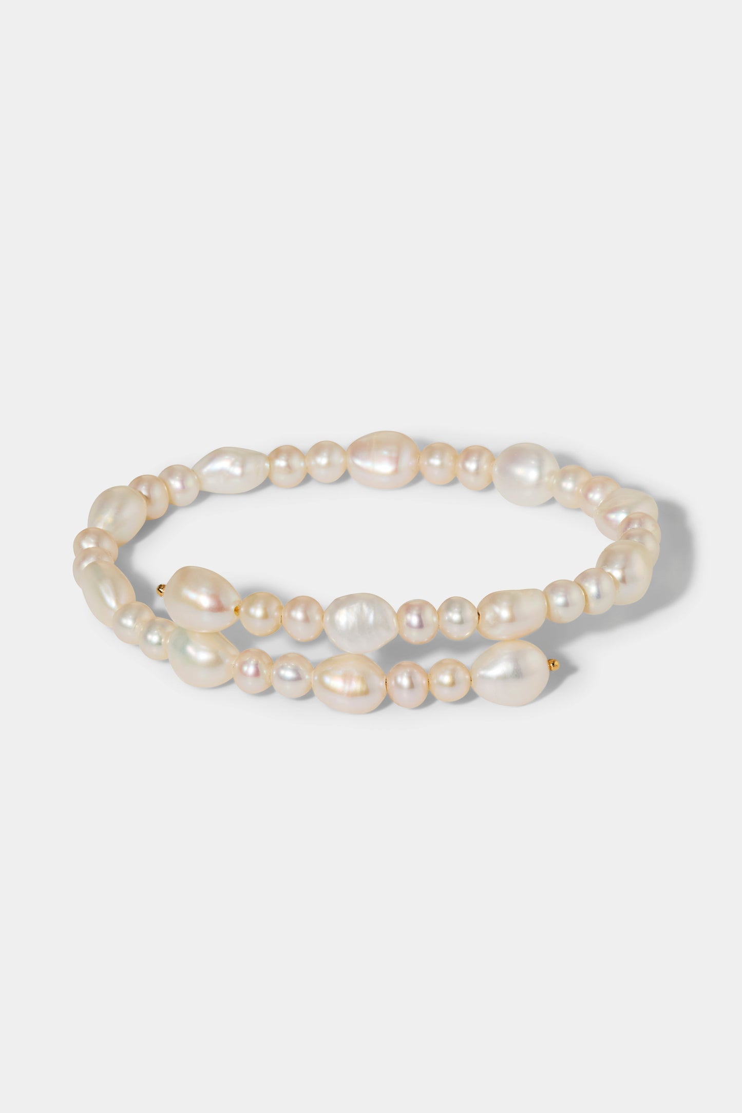 POPPY DOUBLE WRAP BRACELET IN GOLD PLATING.