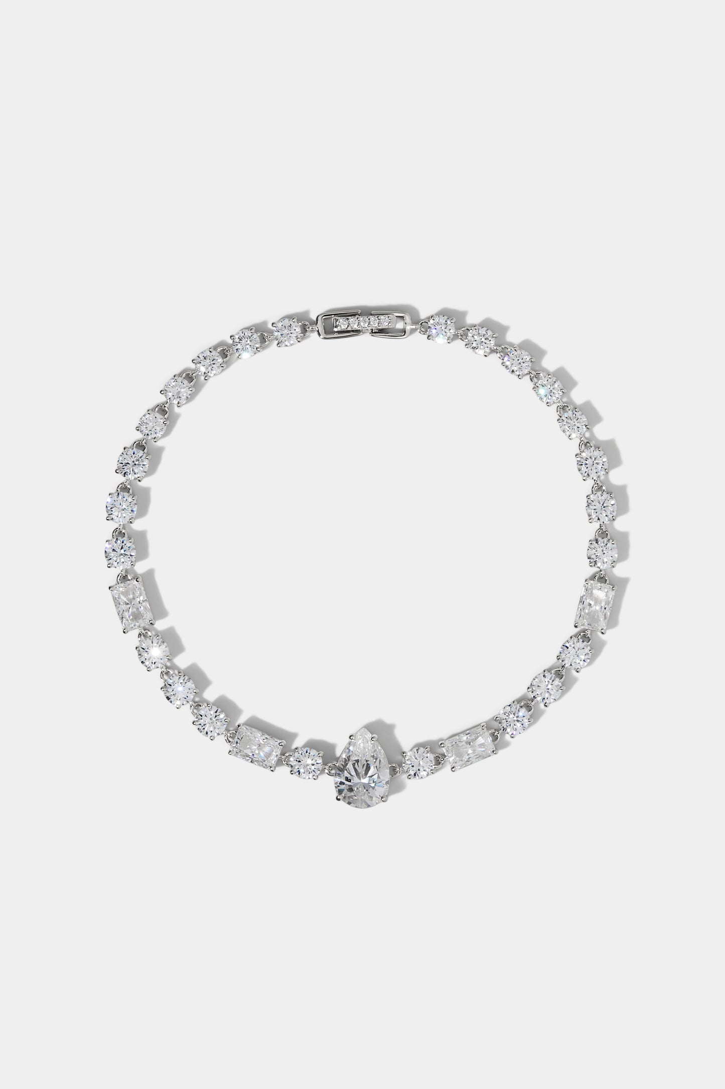 EVERLEIGH LINE BRACELET IN RHODIUM
