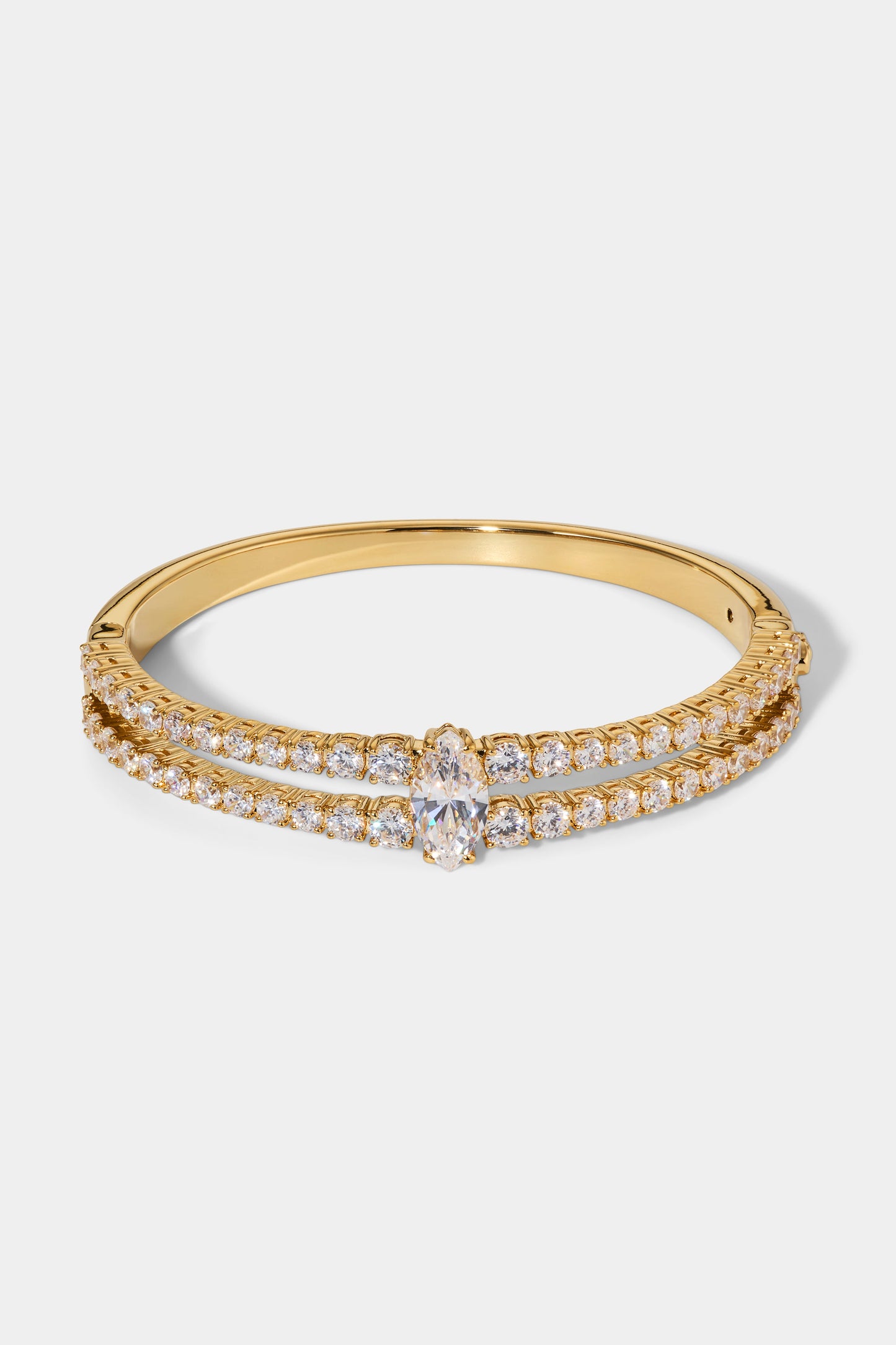EVERLEIGH HINGE BRACELET IN GOLD PLATING