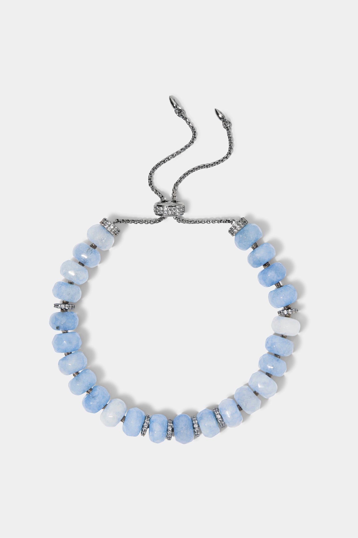 BEADS OF PARADISE BLUE RNDL BOLO BRACELET