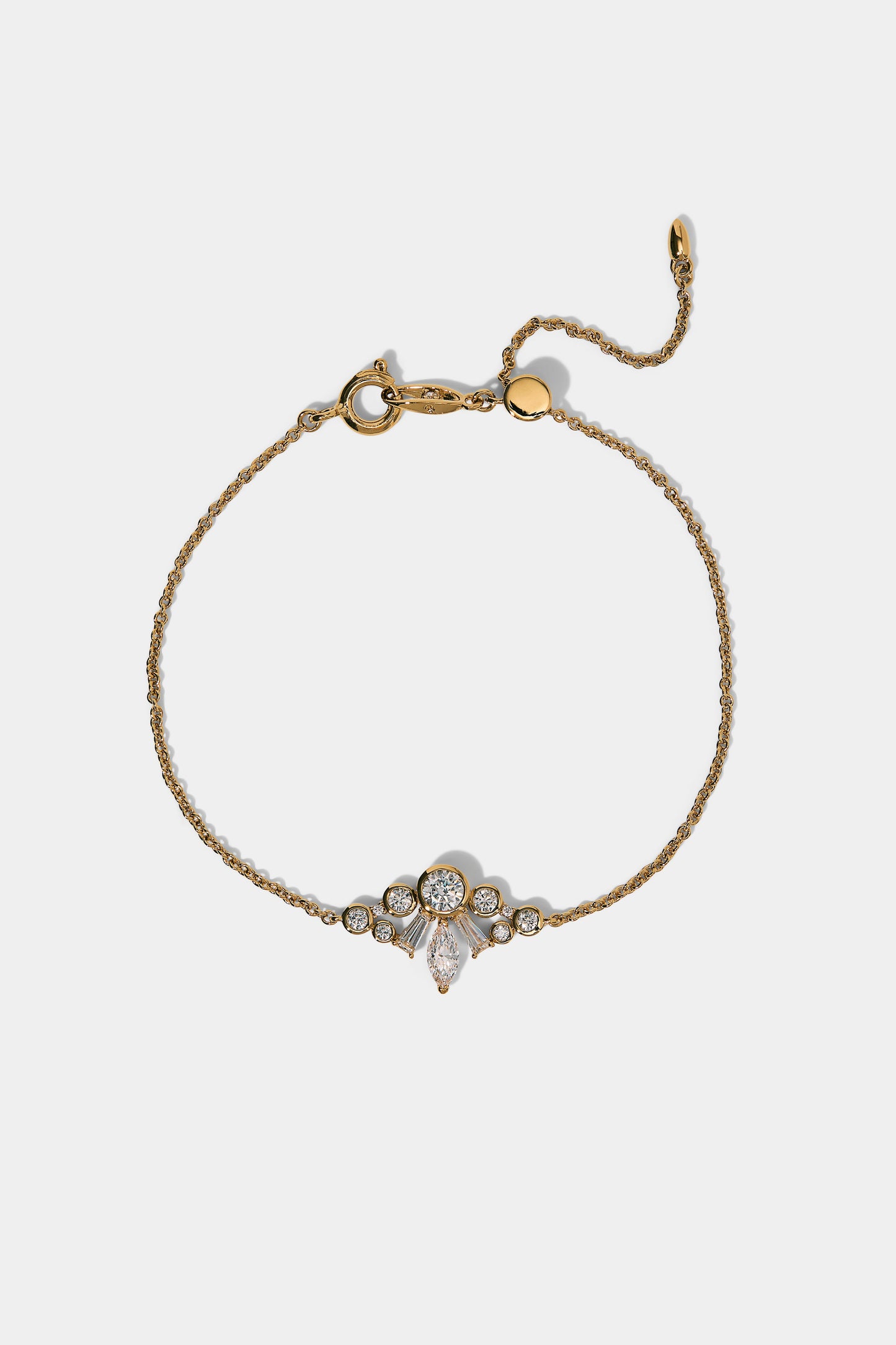 UNDER THE SEA CROWN BRACELET IN GOLD PLATING
