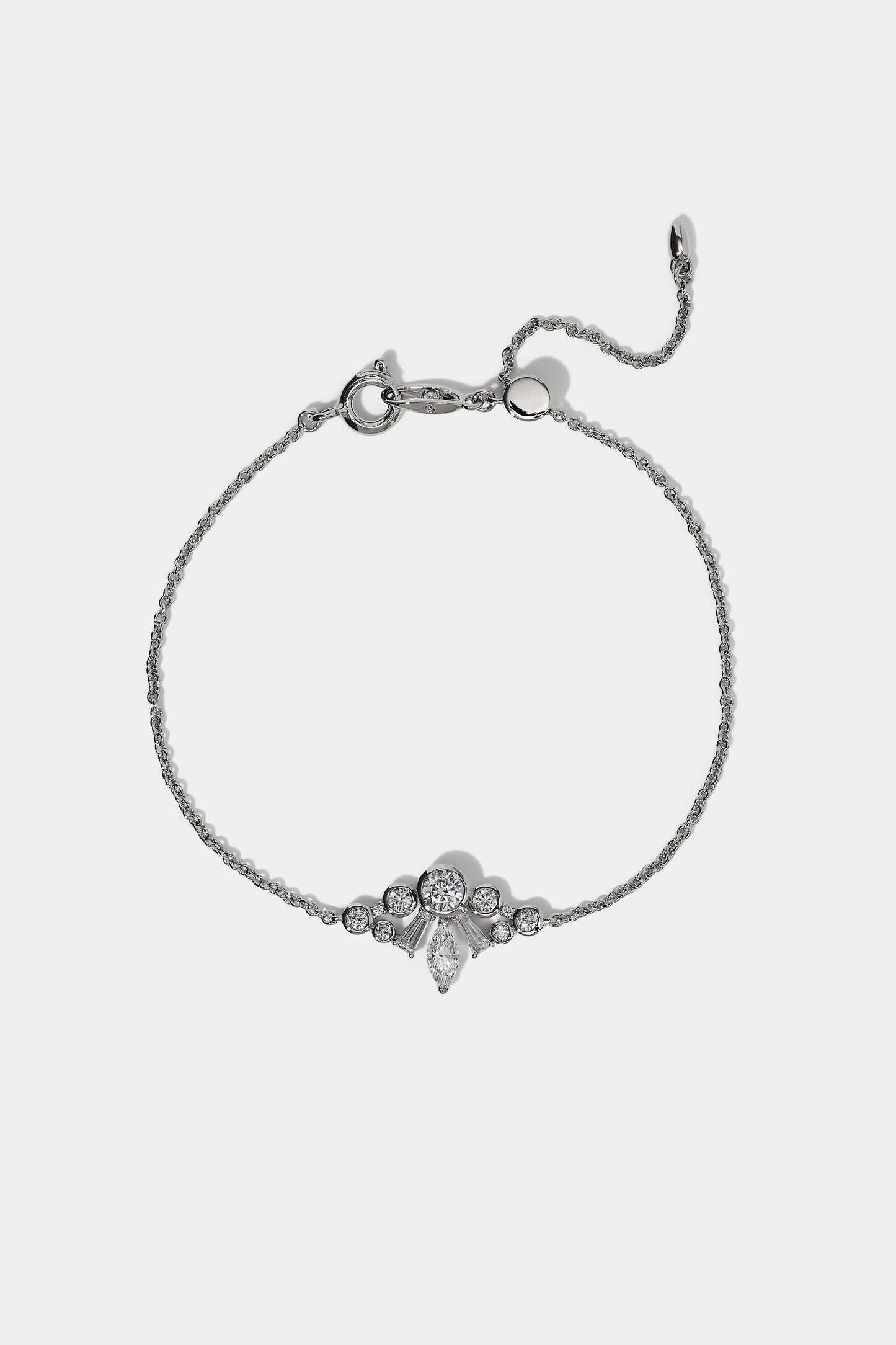 UNDER THE SEA CROWN BRACELET IN RHODIUM PLATING