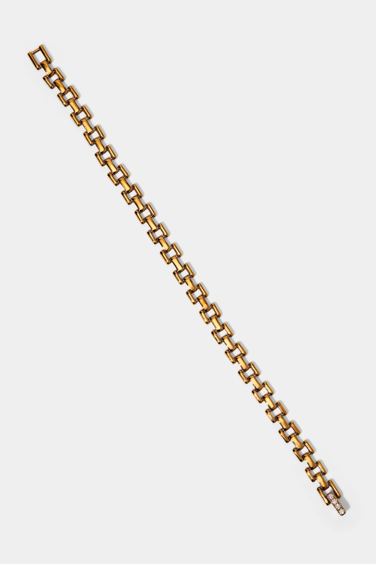 CELINE SMALL WATCH CHAIN BRACELET IN GOLD PLATING