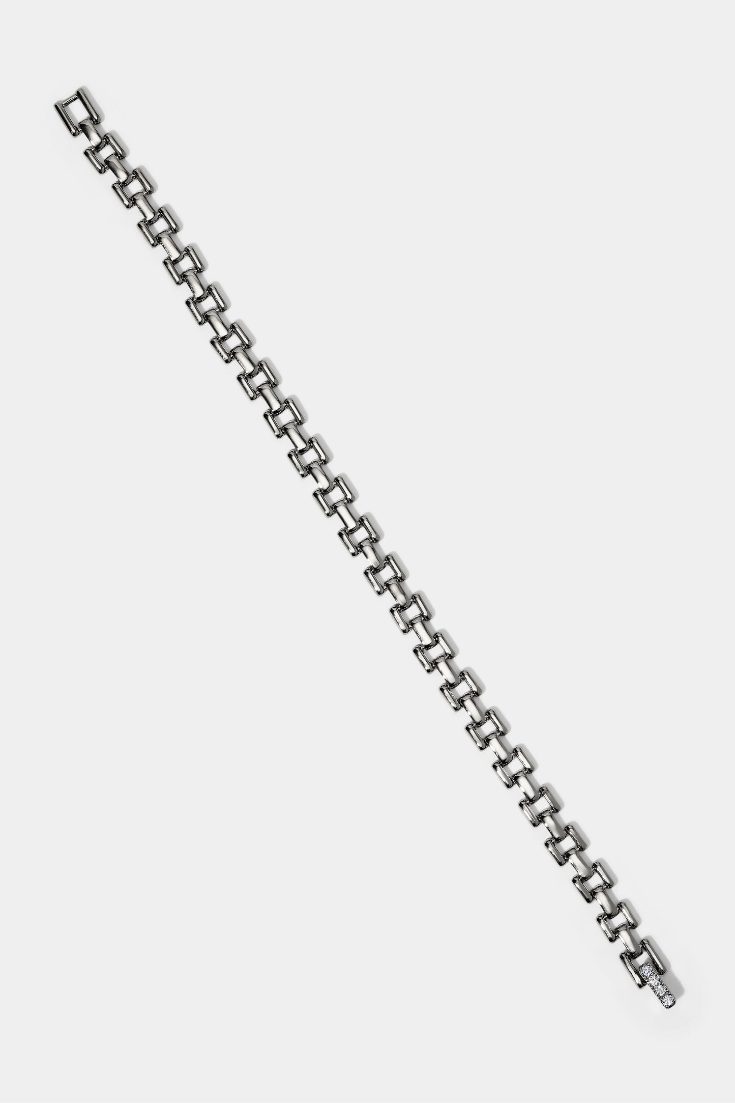 CELINE SMALL WATCH CHAIN BRACELET IN RHODIUM PLATING