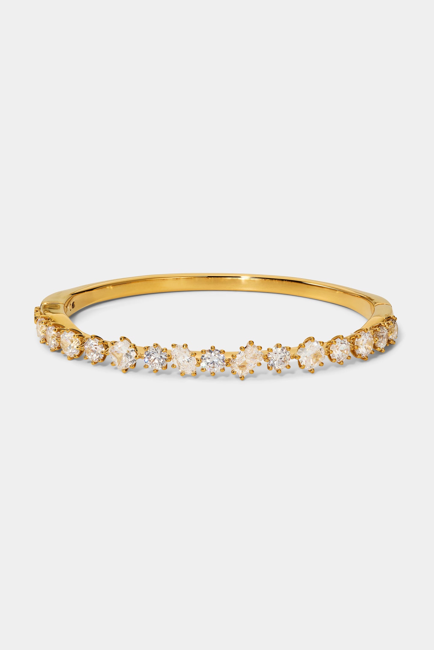 CELINE MULTI CZ HINGE BRACELET IN GOLD PLATING