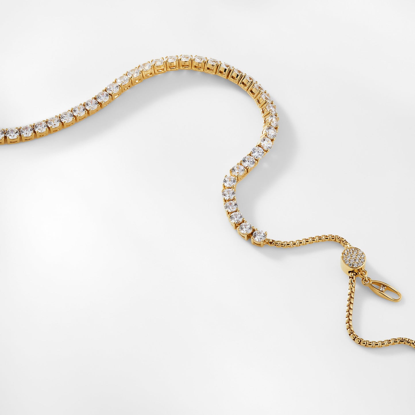 ROUND CZ TENNIS NECKLACE