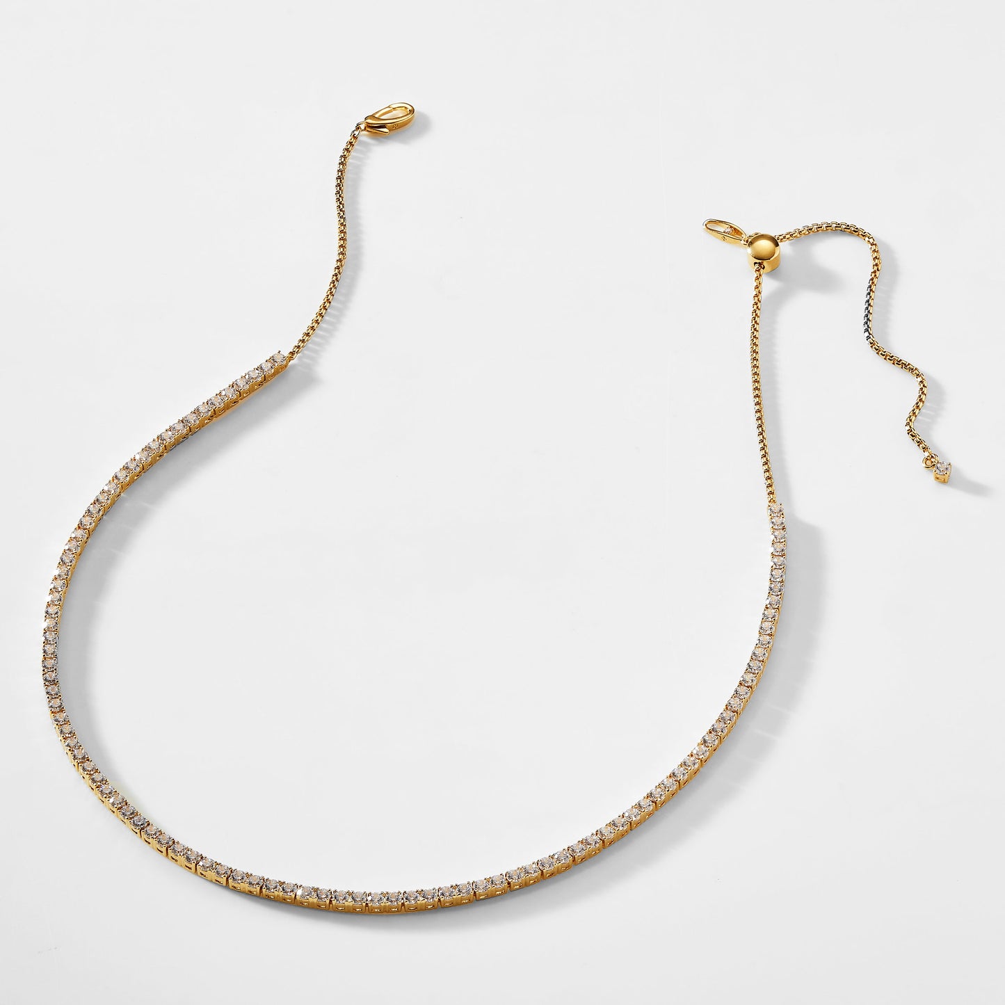 LOVE ALL ADJUSTABLE TENNIS NECKLACE