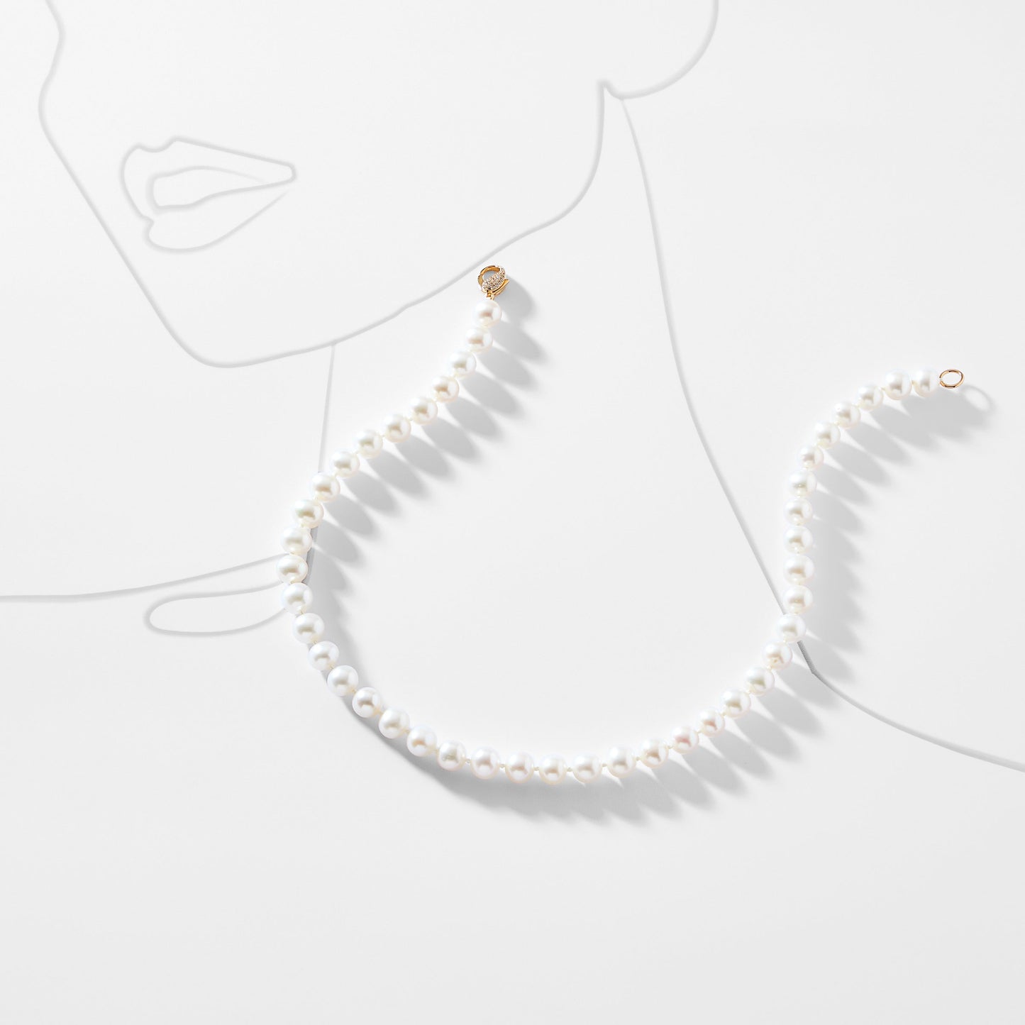 18" 12MM GENUINE FRESHWATER PEARL NECKLACE