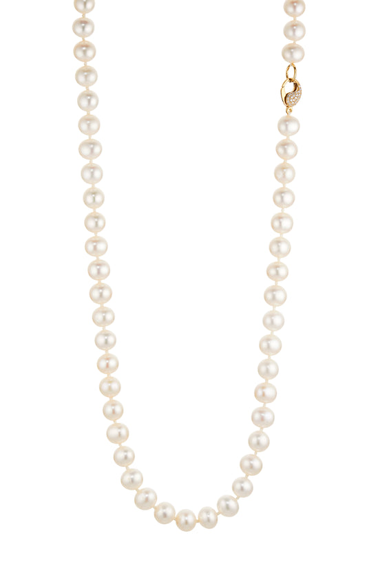 20" 8MM ROUND PEARL NECKLACE