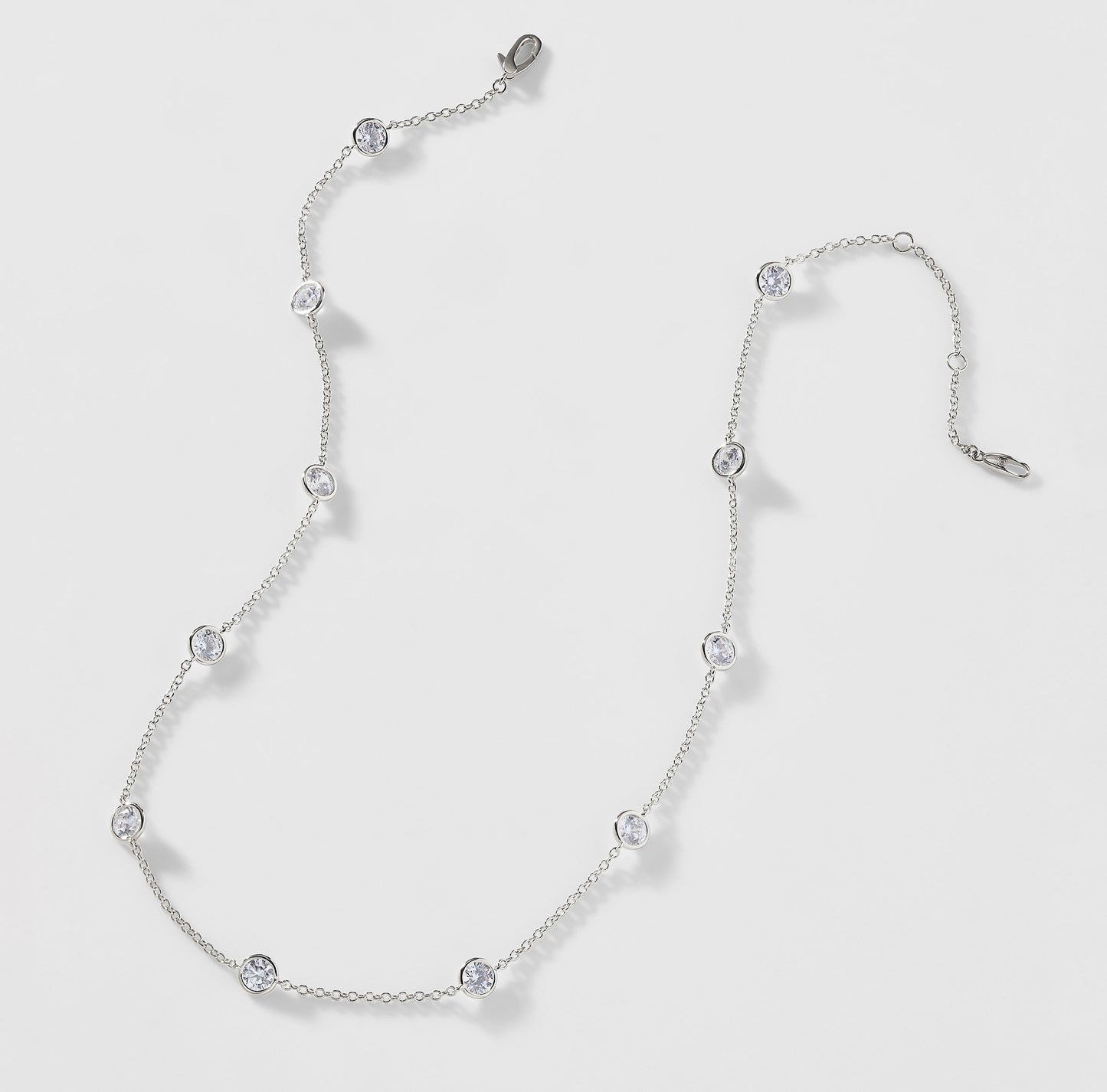 ELEVATE ROUND CZ STATION NECKLACE