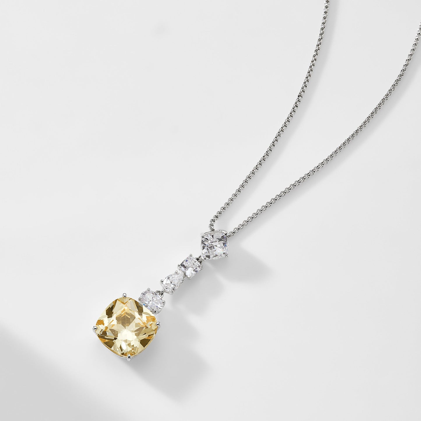 SOLEIL YELLOW CZ Y NECKLACE