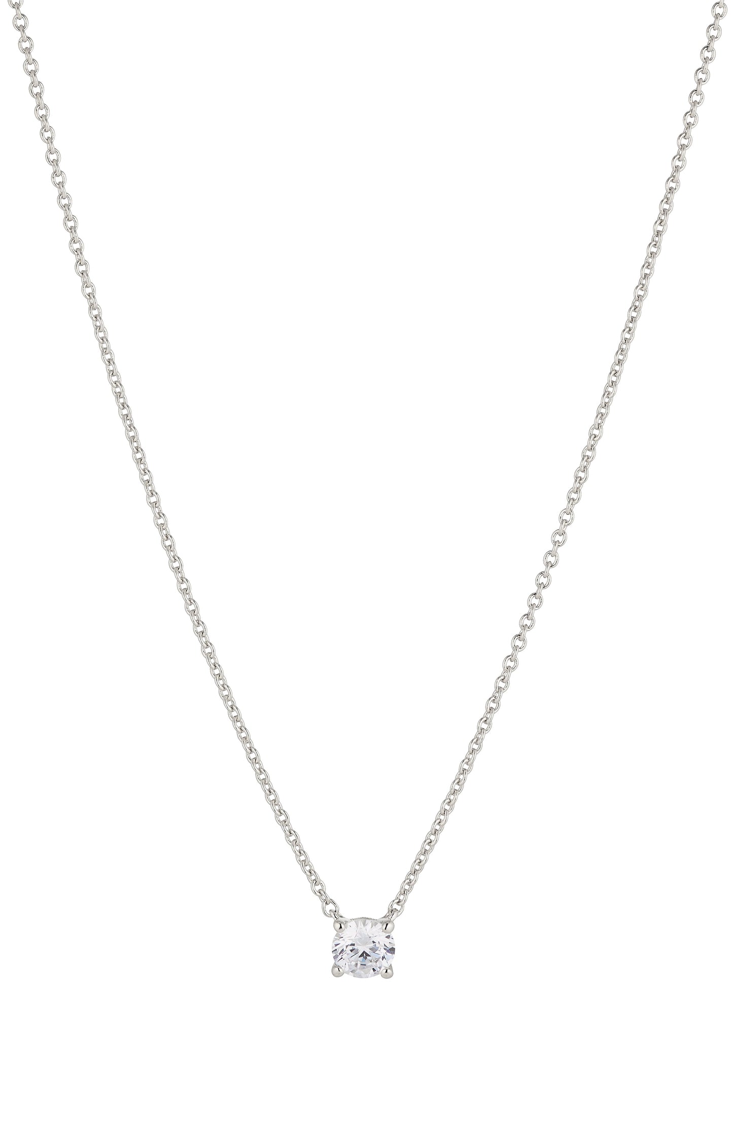 MODERN LOVE SMALL ROUND CZ NECKLACE
