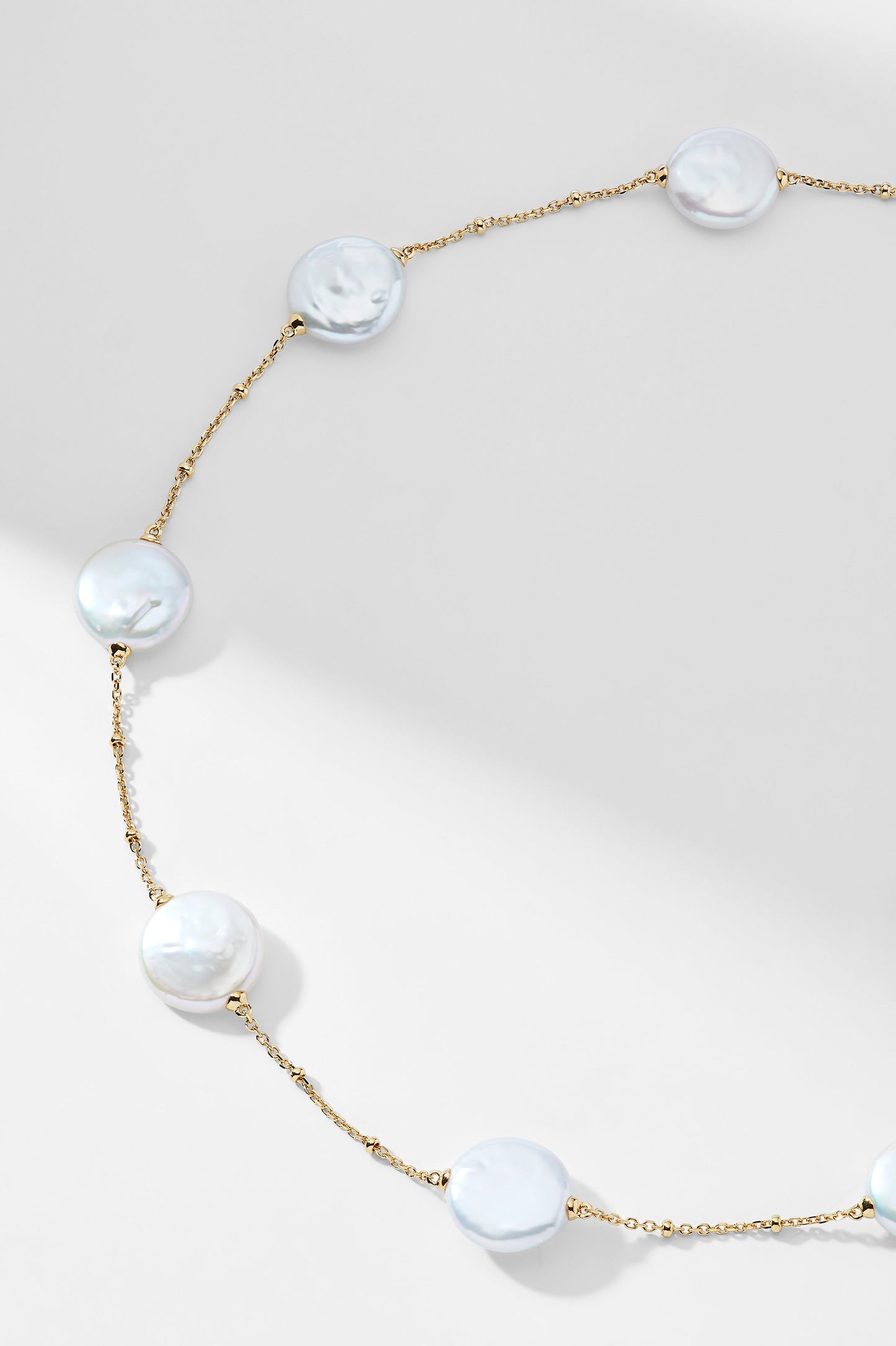 DOT DOT DOT COIN PEARL NECKLACE