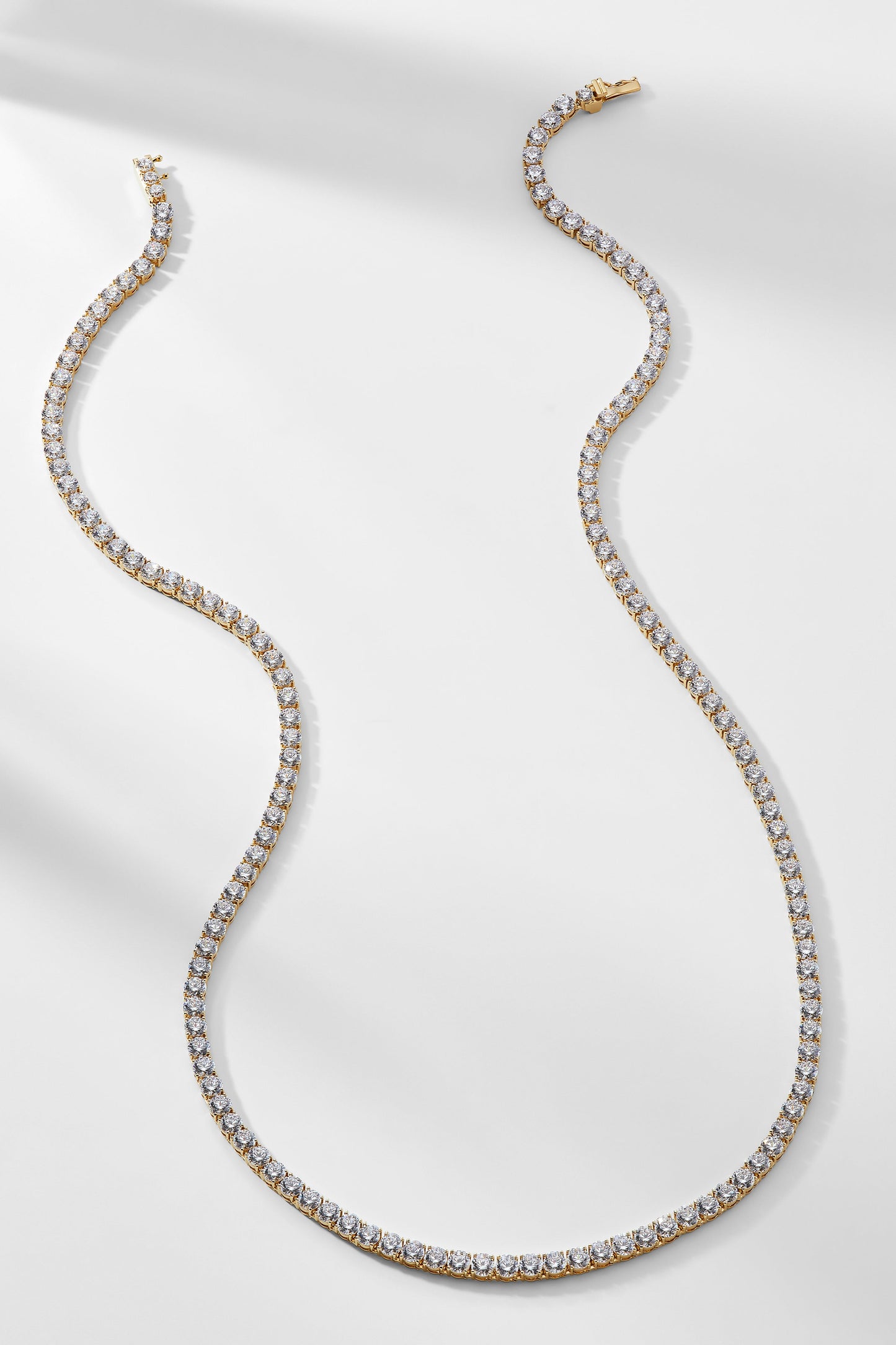 THAT'S A WRAP 24" LARGE CZ TENNIS NECKLACE