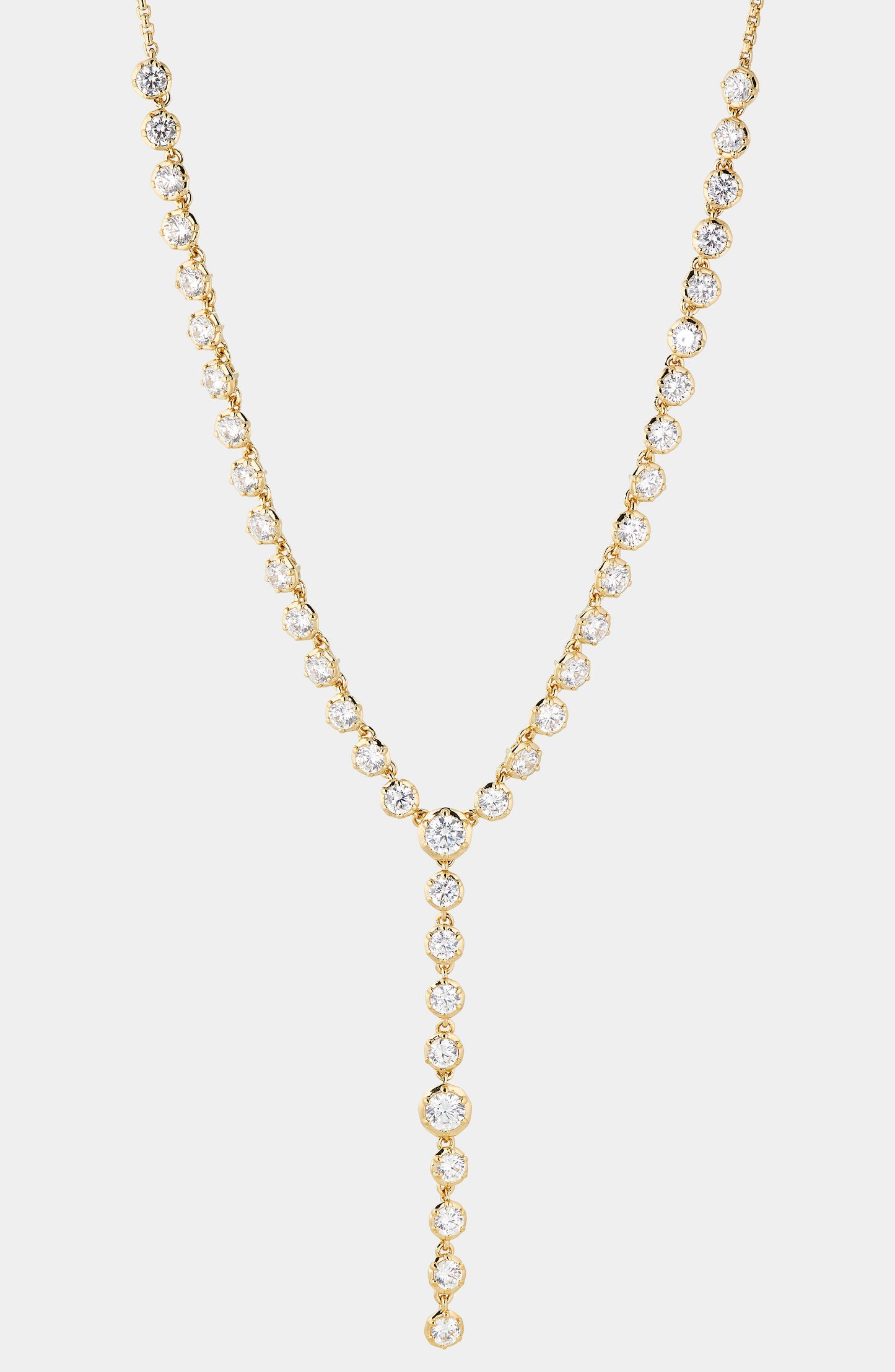 CLEO CZ Y SLIDER NECKLACE