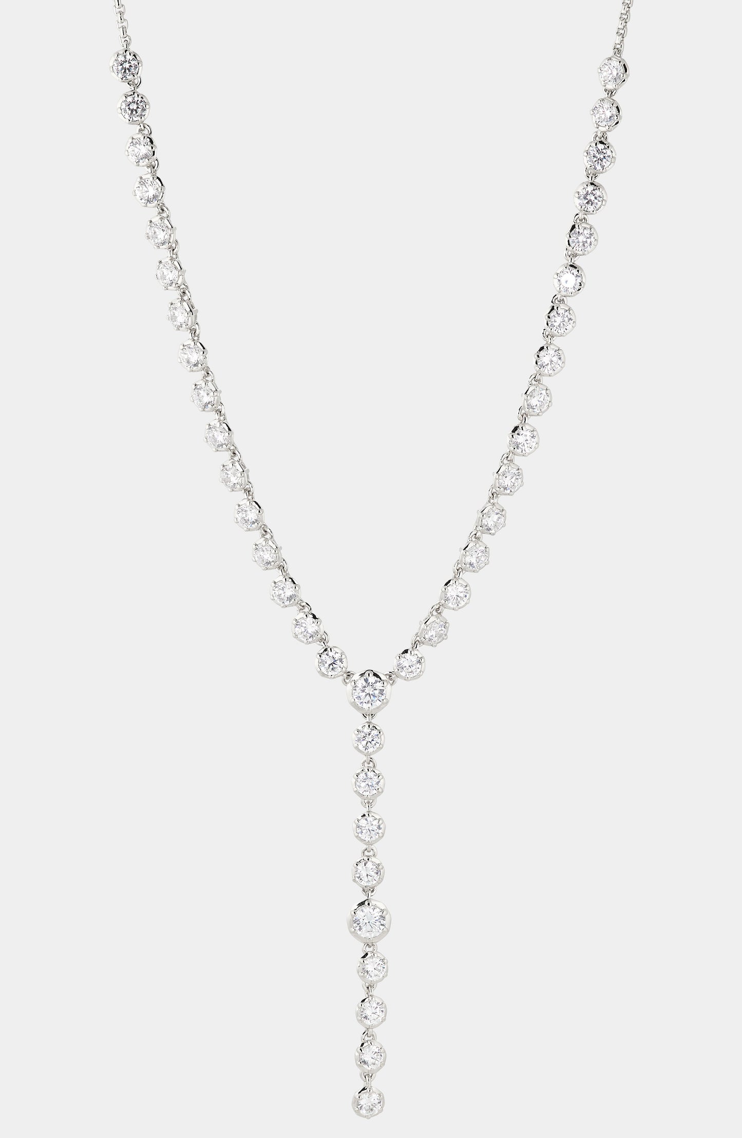 CLEO CZ Y SLIDER NECKLACE