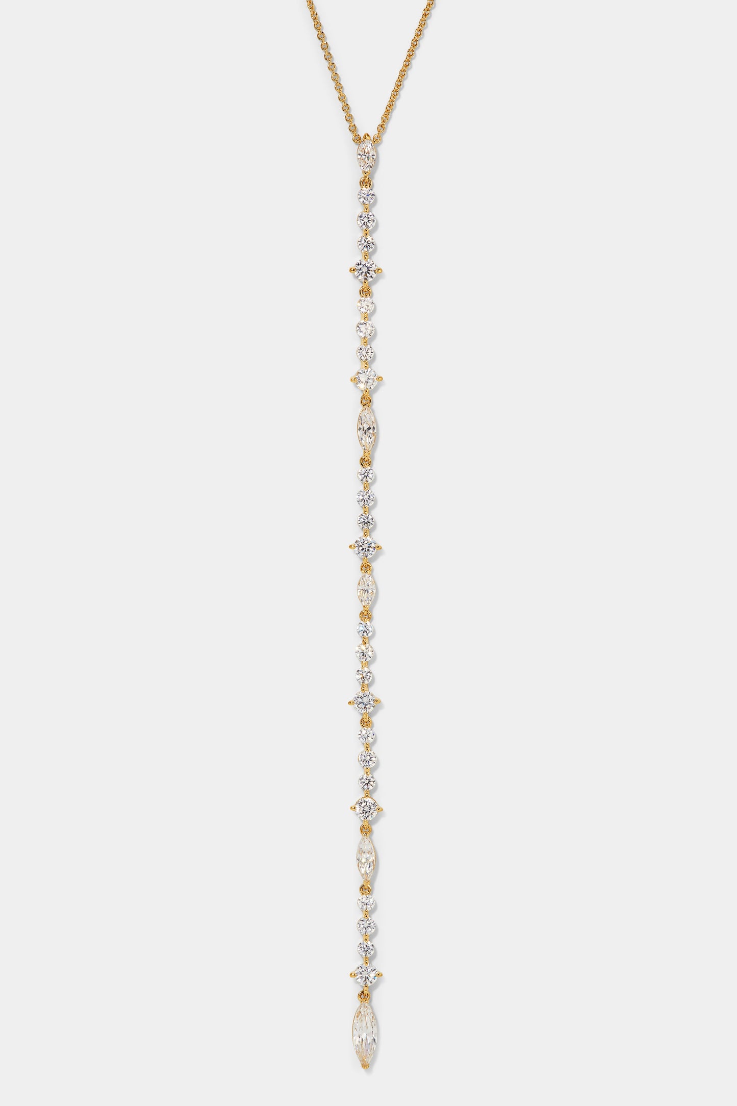 CASSI CZ EXTRA LONG Y NECKLACE