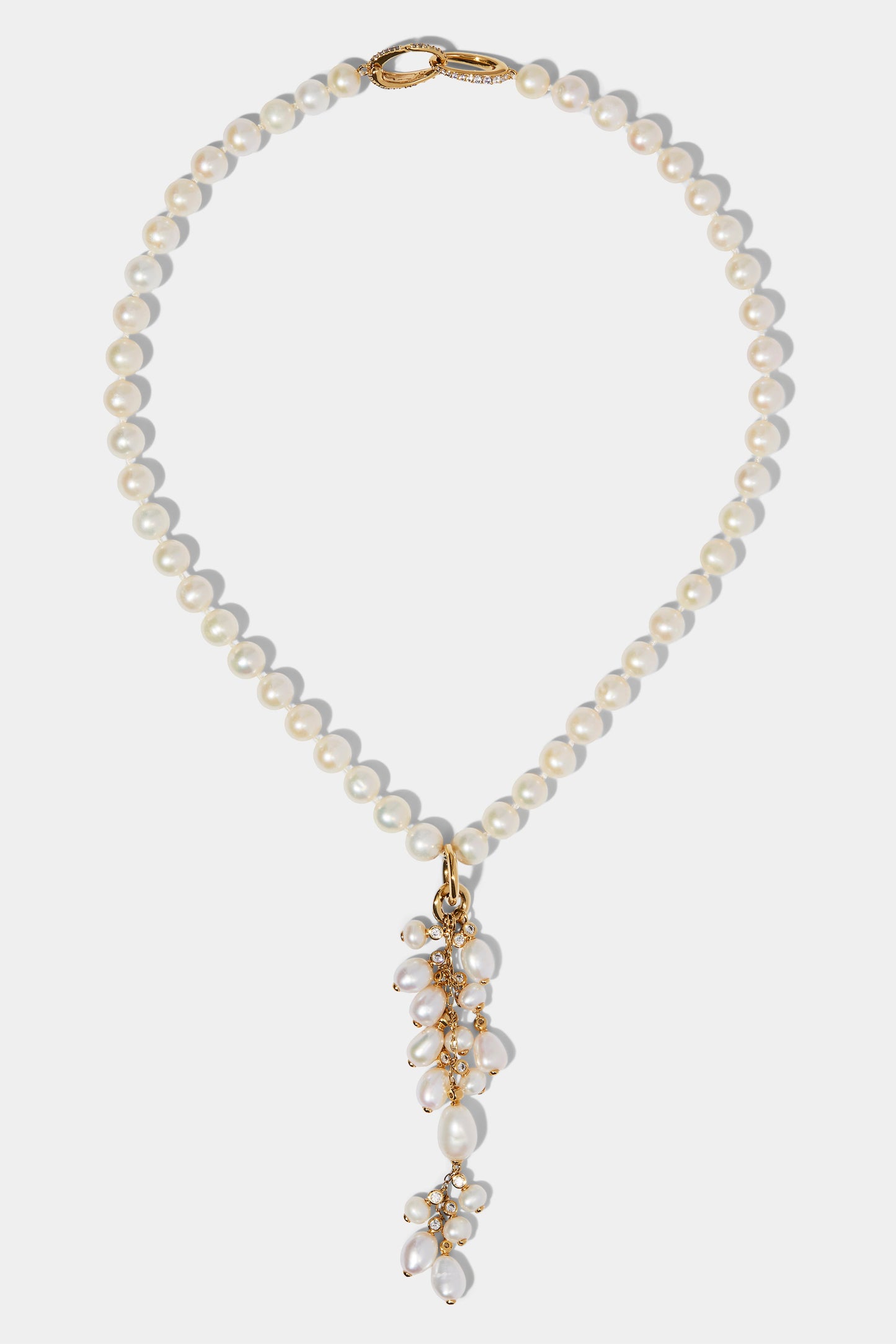 POPPY CASCADE Y NECKLACE IN GOLD PLATING