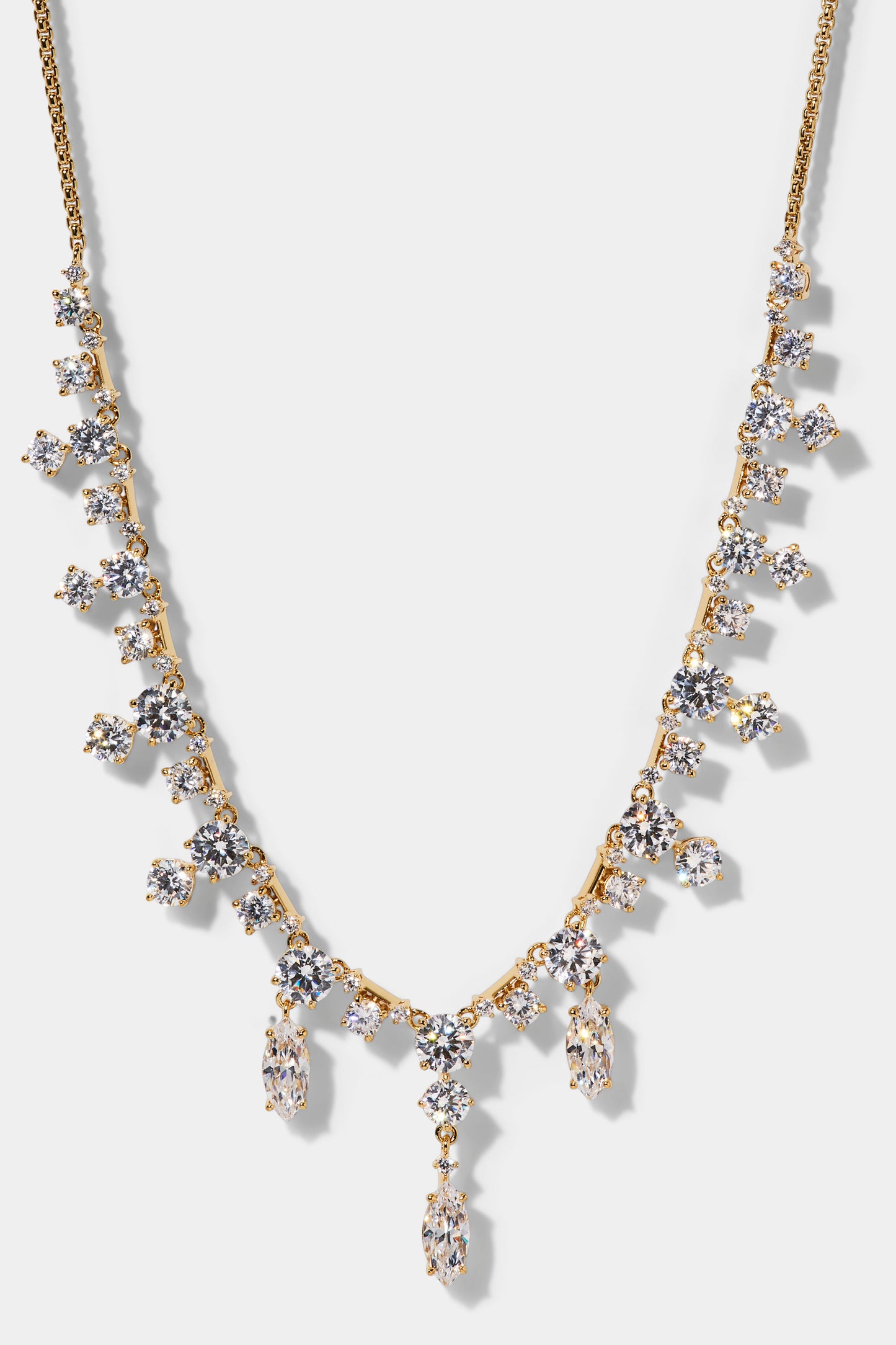 EVERLEIGH FRONTAL NECKLACE IN GOLD PLATING