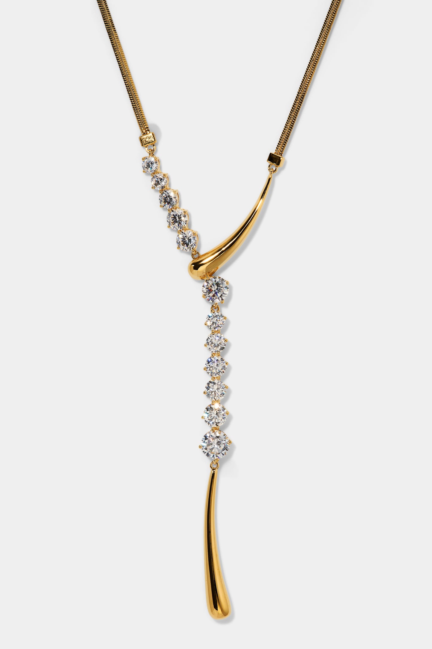 PHENOM FRONTAL Y NECKLACE IN GOLD PLATING