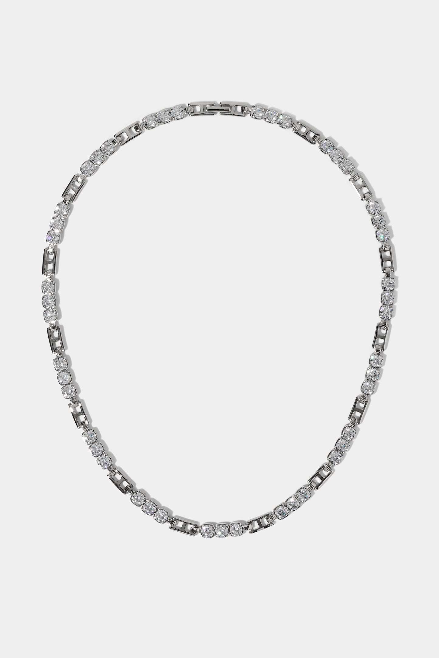 DELANCEY ALL AROUND COLLAR NECKLACE IN RHODIUM PLATING