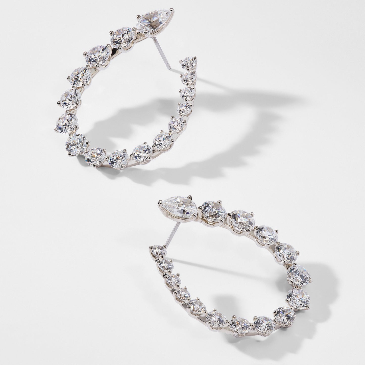 CHLOE FRONT BACK HOOP EARRINGS