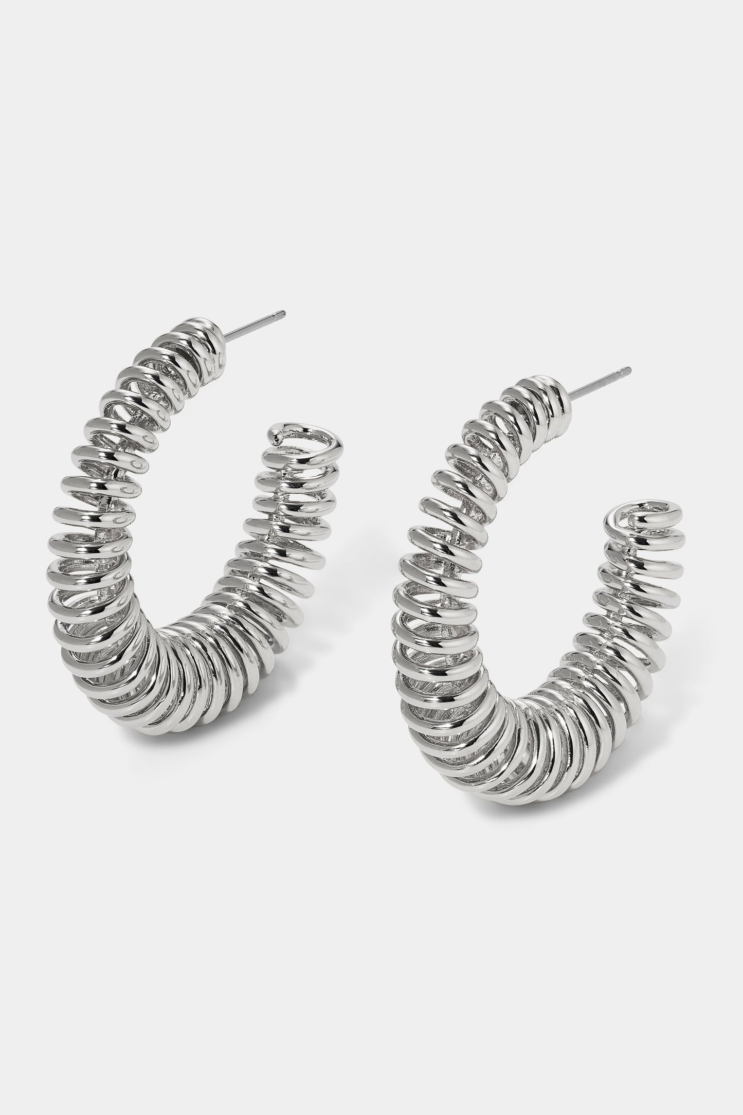 JUNO COIL WIRE HOOP EARRINGS