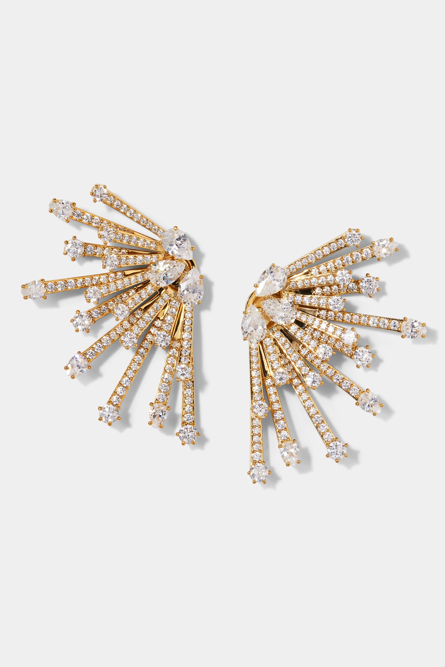 STARLET JACKET EARRINGS IN GOLD PLATING