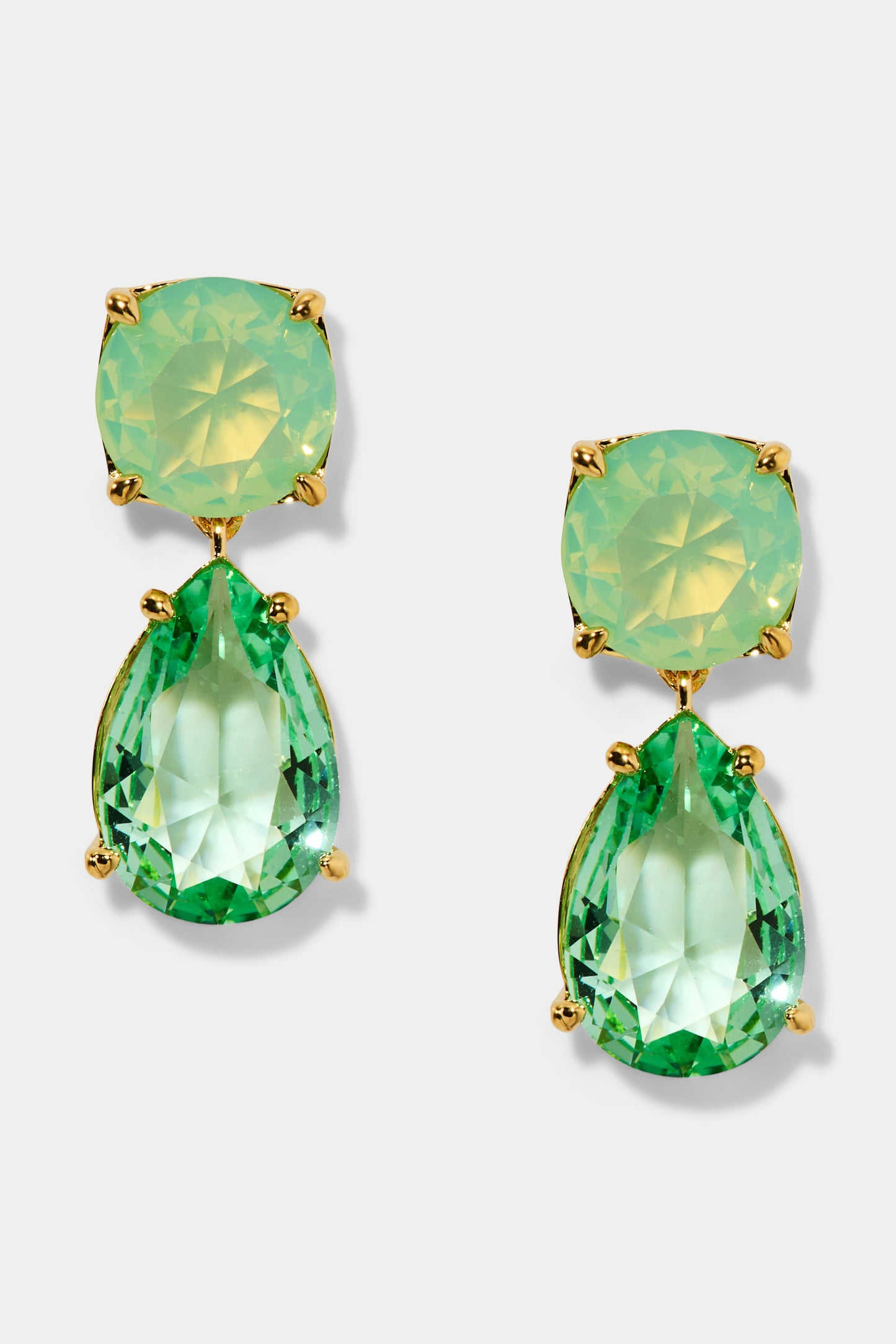 MAIDEN MINT PEAR DROP EARRINGS