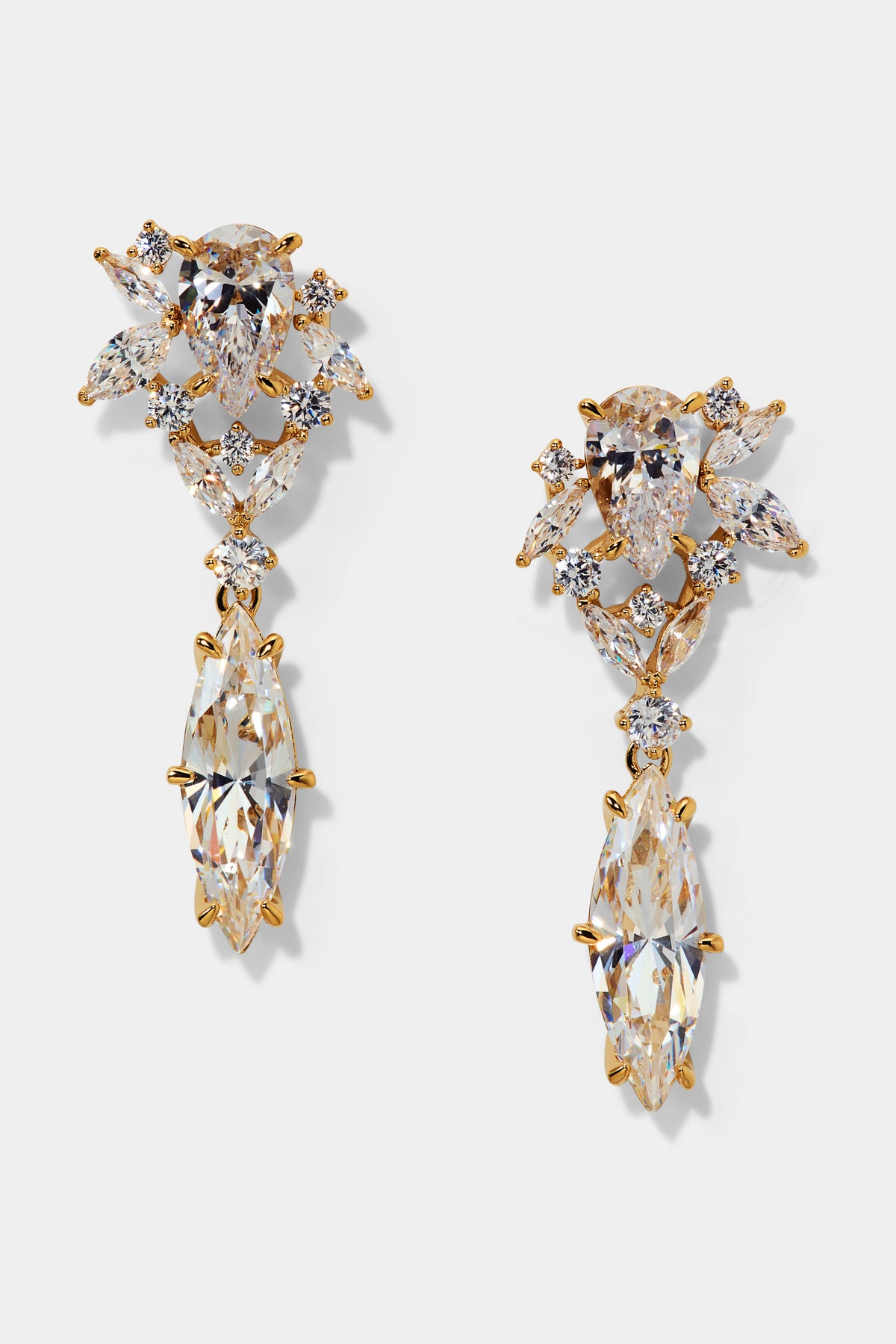 CANNES DROP EARRINGS IN GOLD PLATING