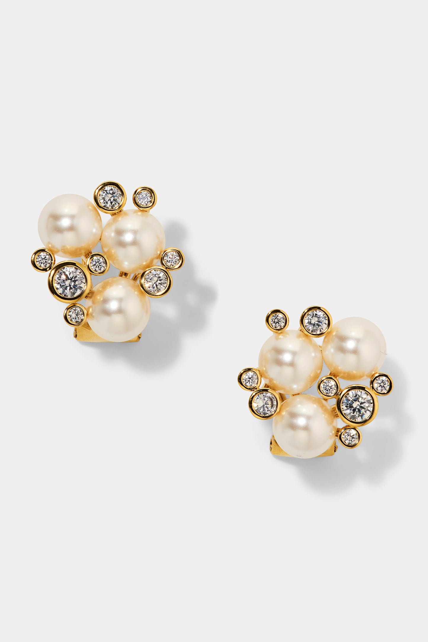UNDER THE SEA CLUSTER STUD EARRINGS IN GOLD PLATING
