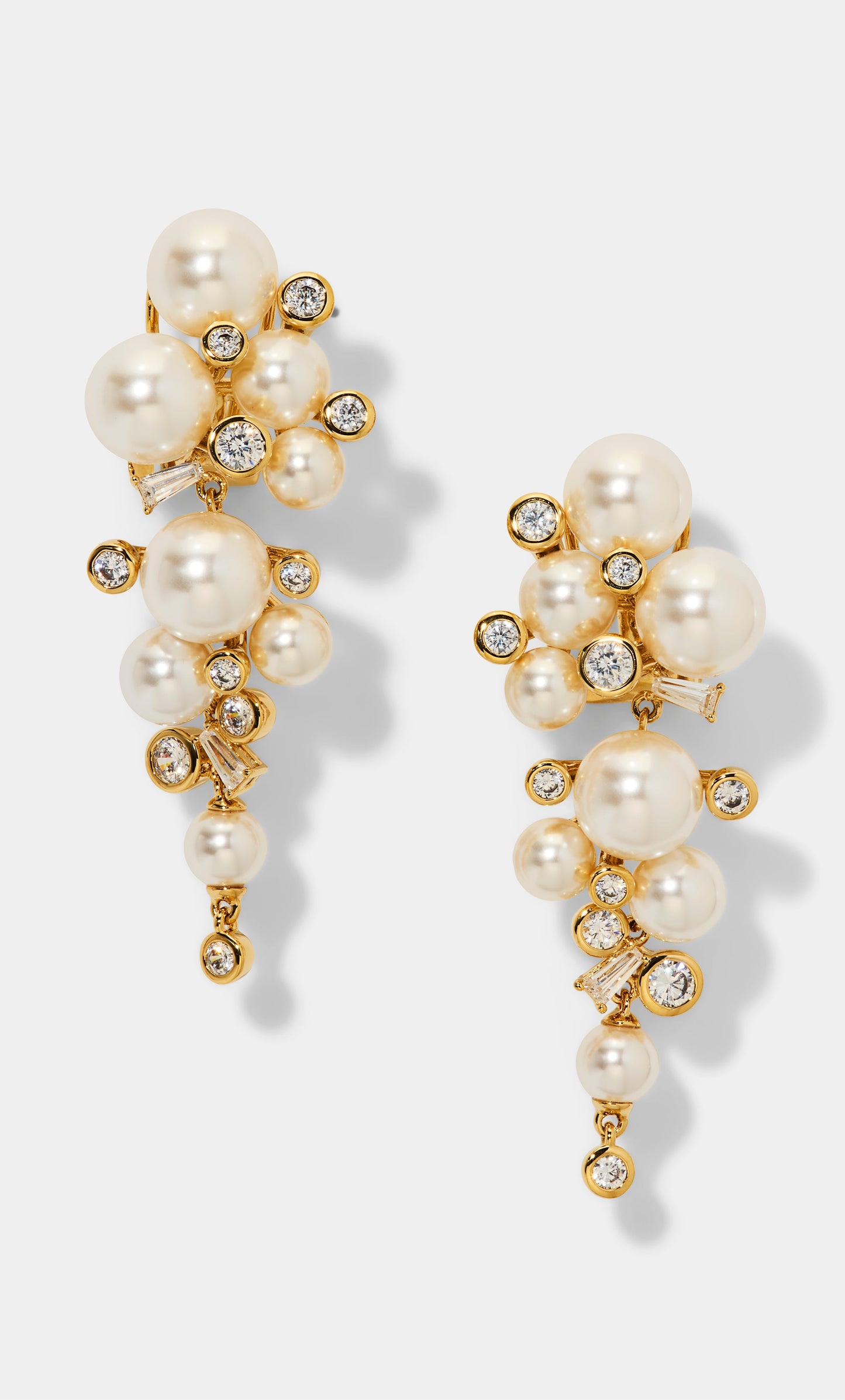 UNDER THE SEA CASCADE EARRINGS IN GOLD PLATING