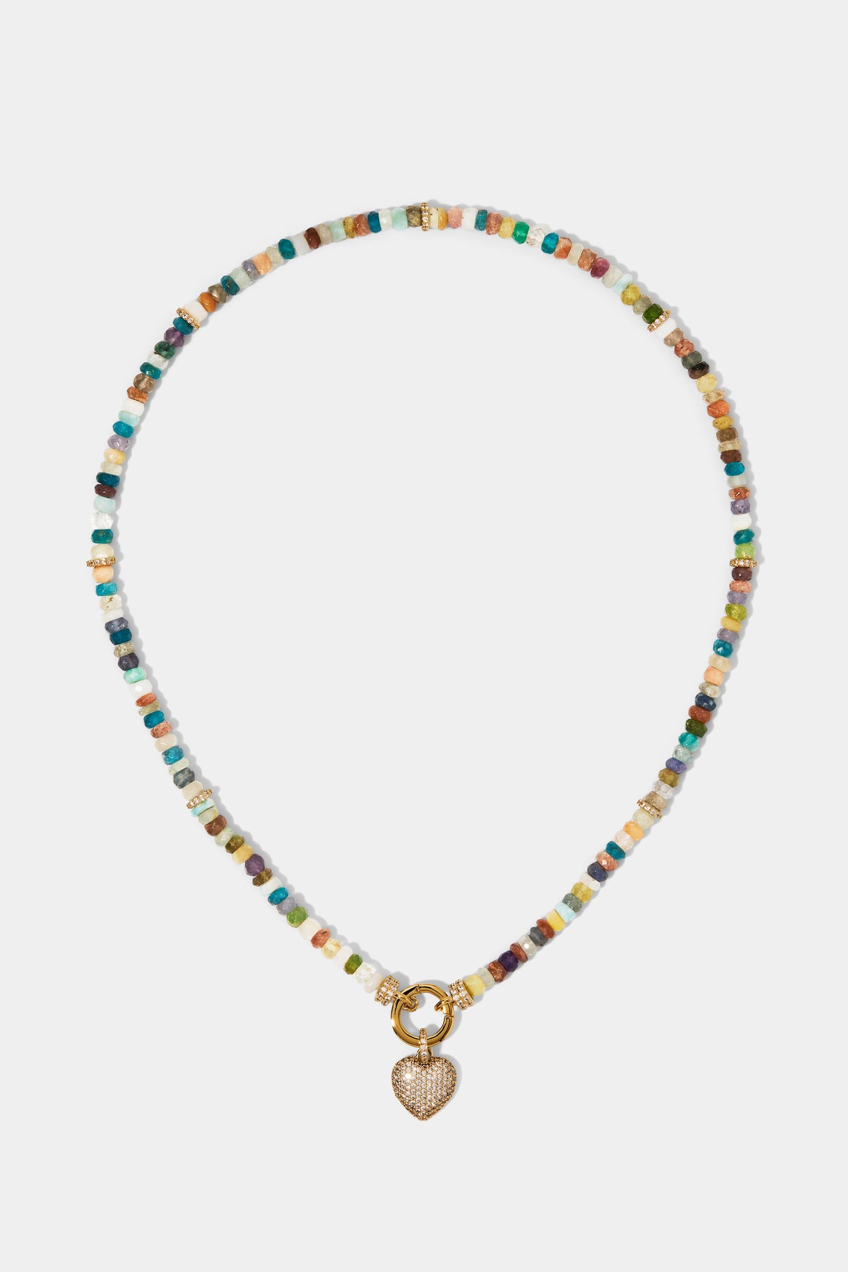 BEADS OF PARADISE SMALL HEART PENDANT NECKLACE