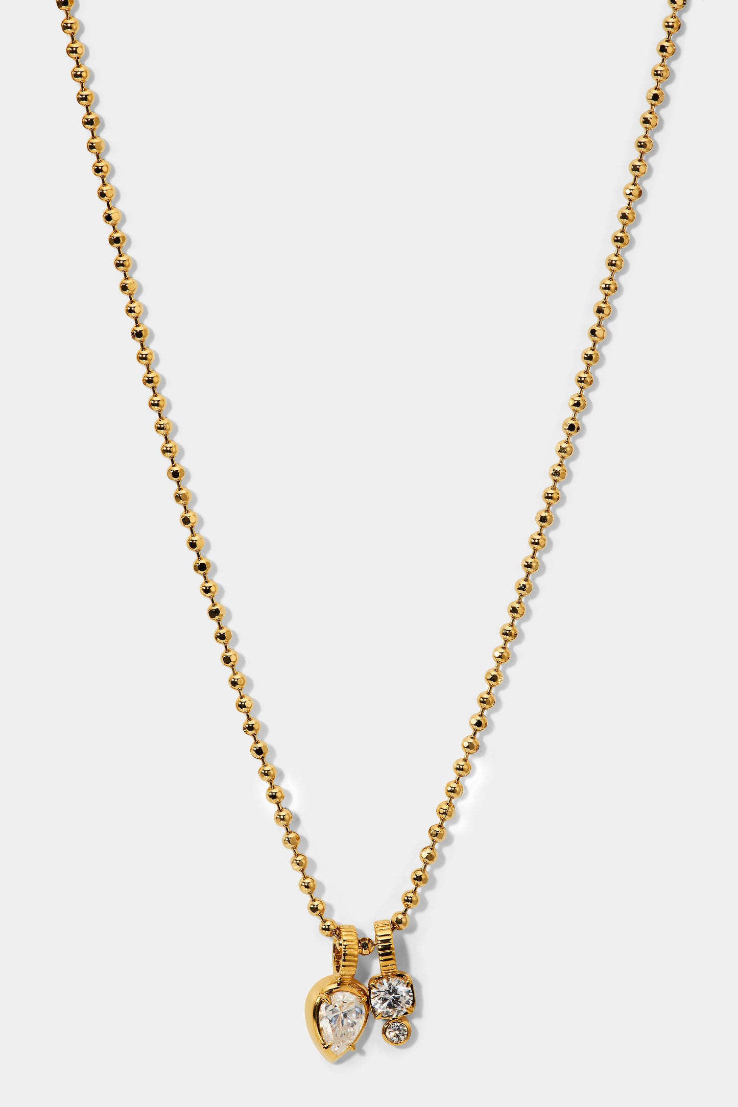 DELANCEY CHARM PENDANT NECKLACE IN GOLD PLATING
