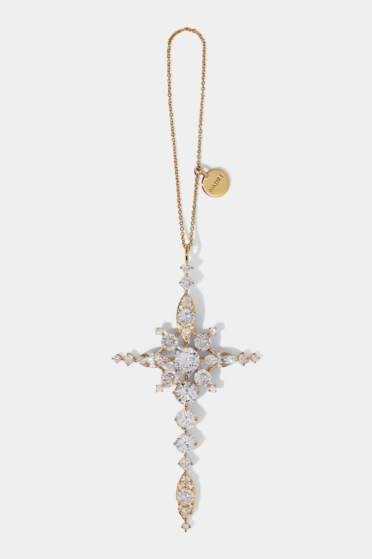 GOOD CHEER CROSS ORNAMENT IN GOLD PLATING