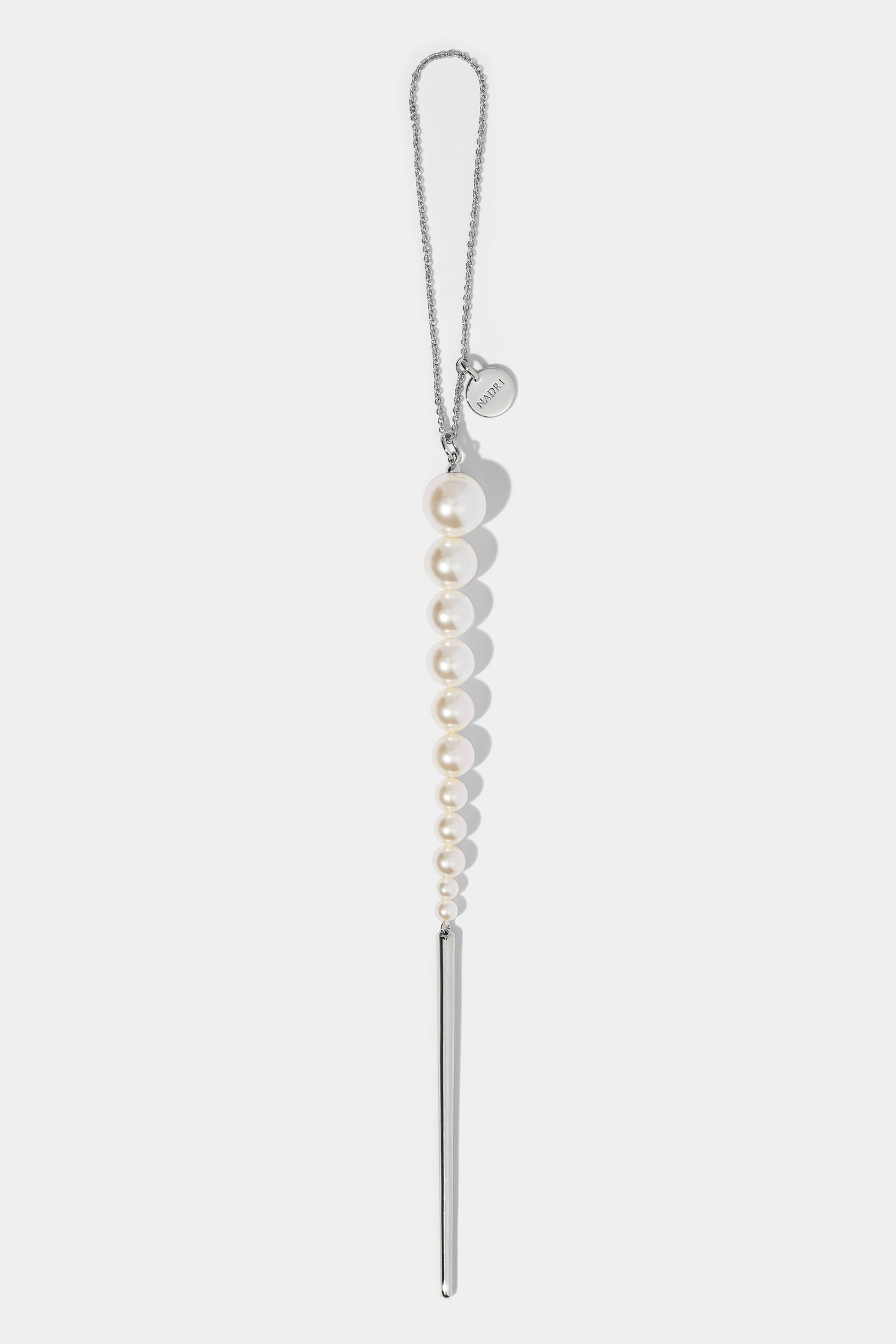 GOOD CHEER PEARL ICICLE ORNAMENT IN RHODIUM