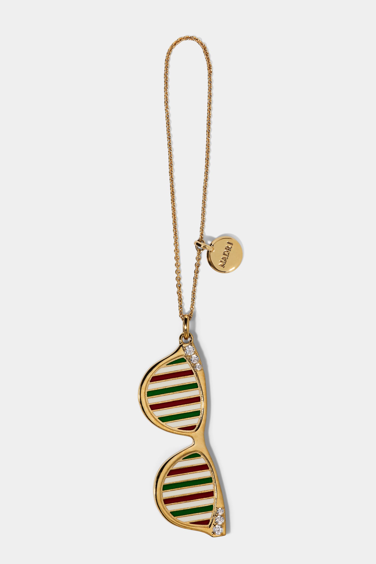 GOOD CHEER HOLIDAY SHADES ORNAMENT IN GOLD PLATING