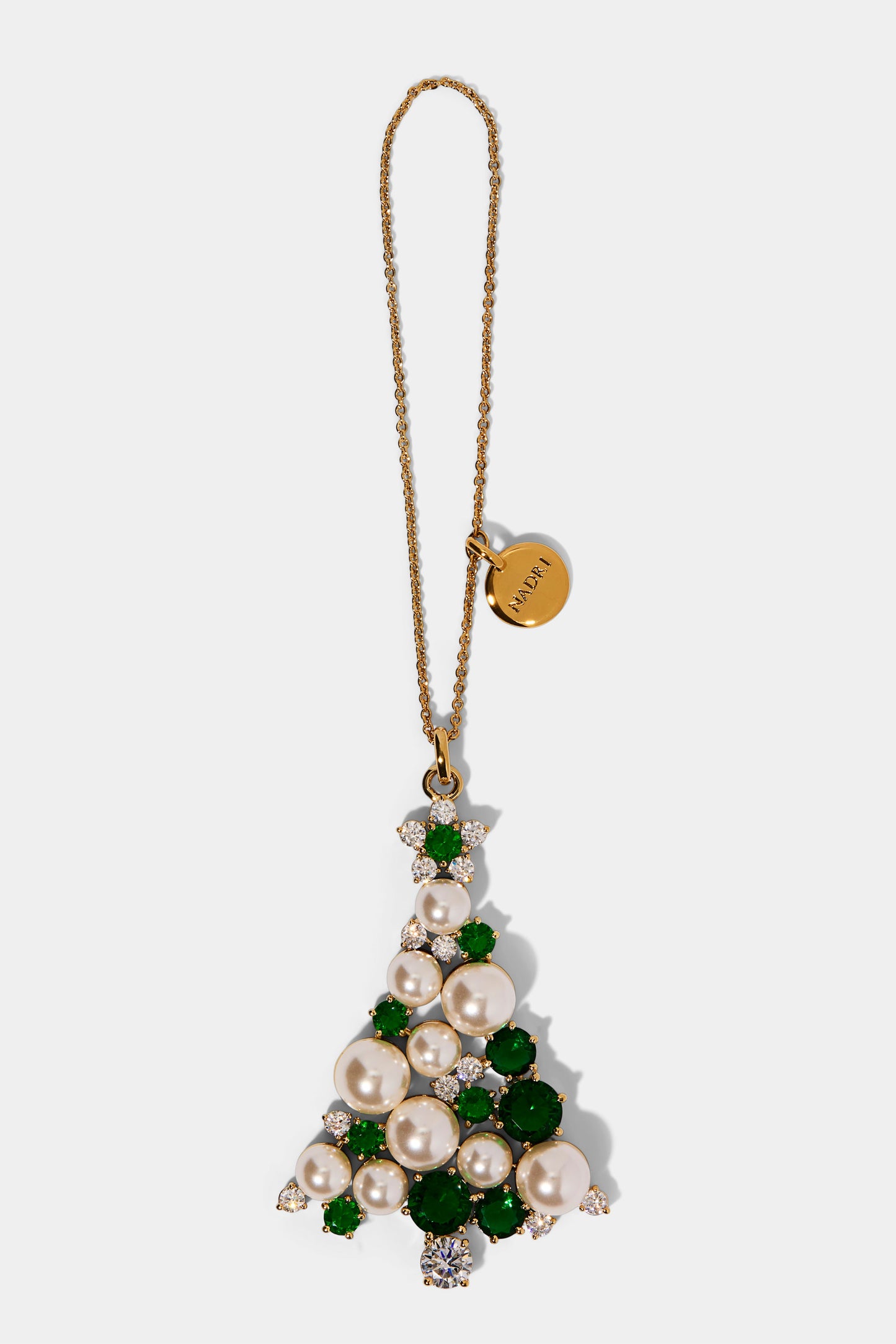 GOOD CHEER PEARL TREE ORNAMENT IN GOLD PLATING