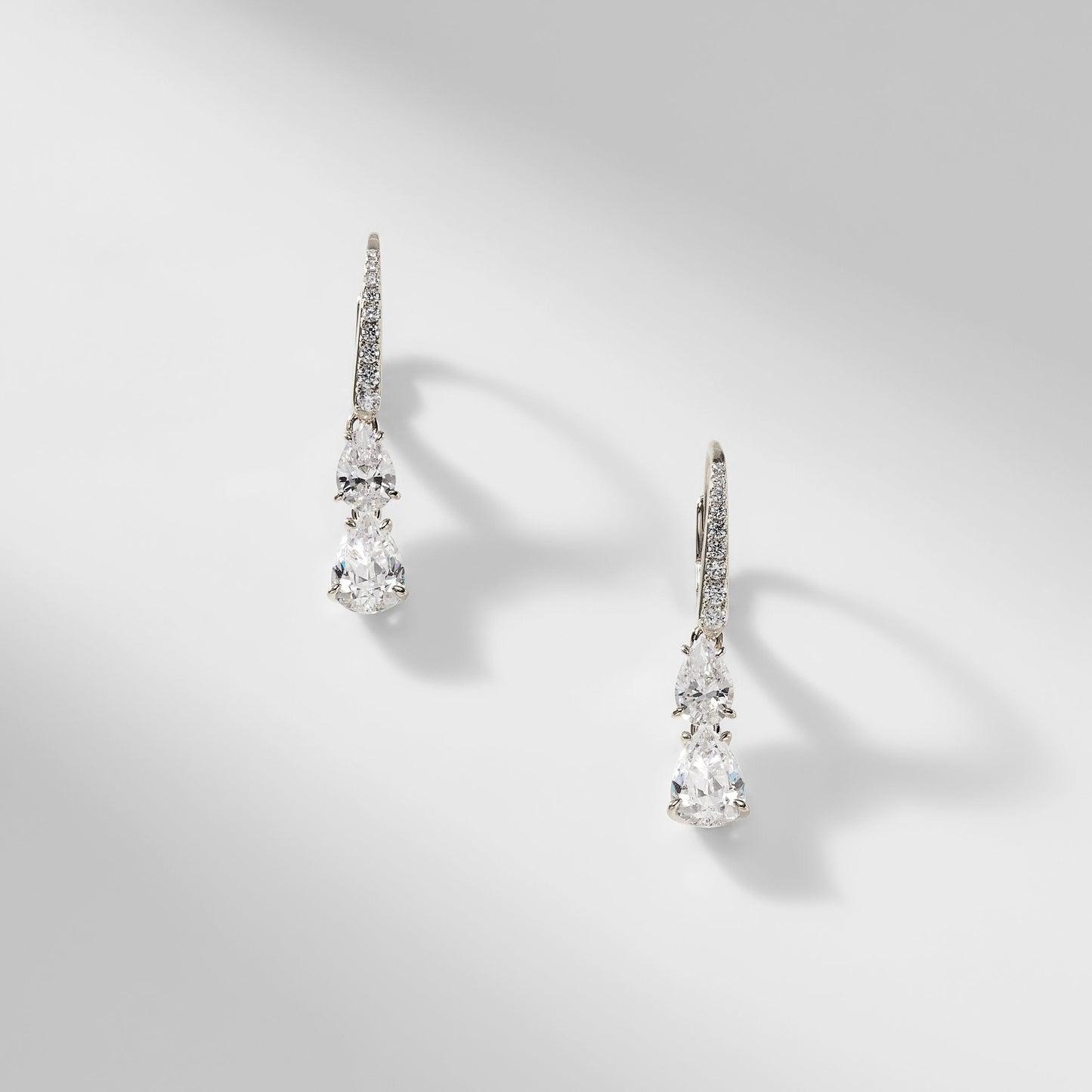 EMILIA PEAR DROP LEVERBACK EARRINGS